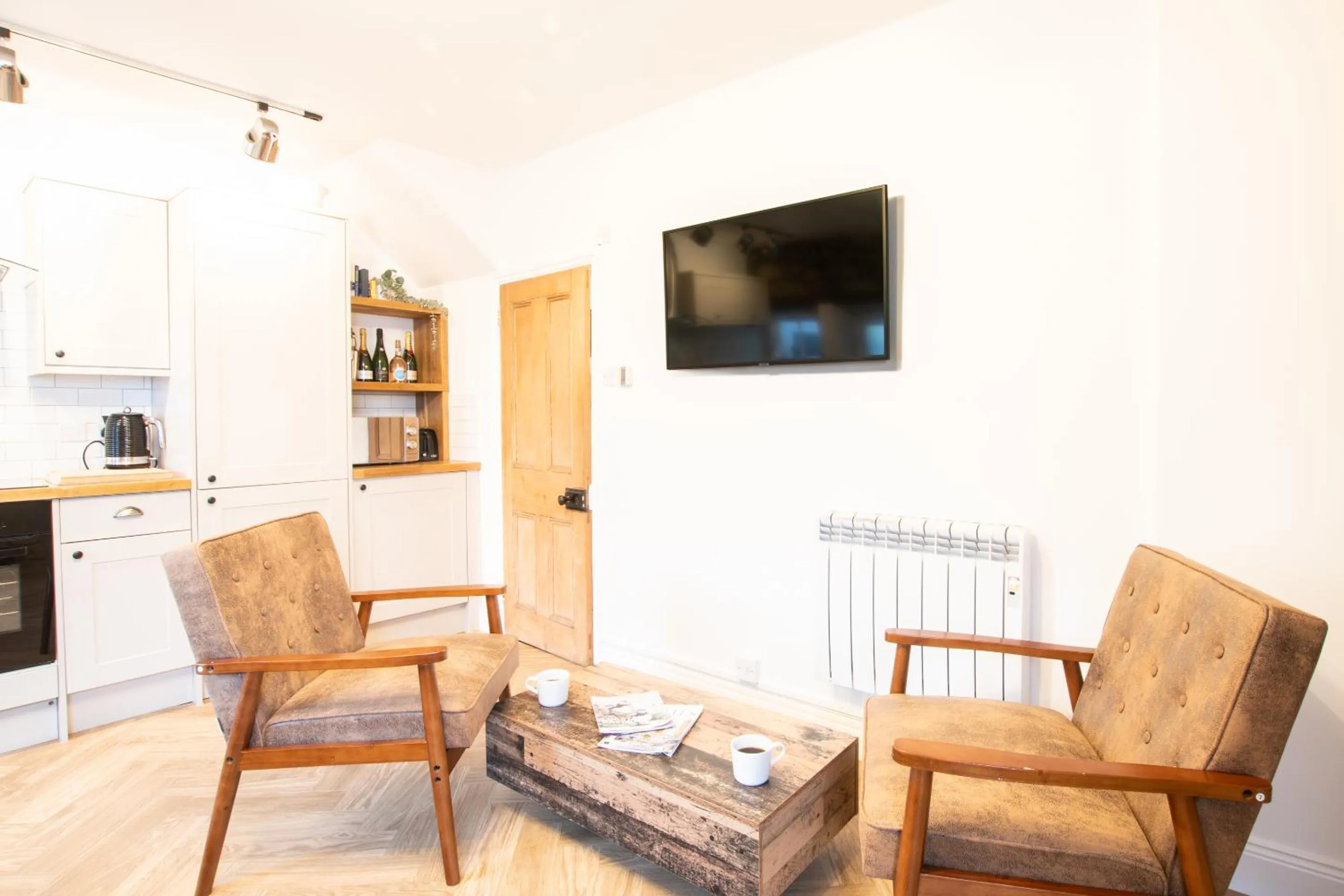 Kitchen or kitchenette in Northern Hideaways St Cuthberts, Seahouses