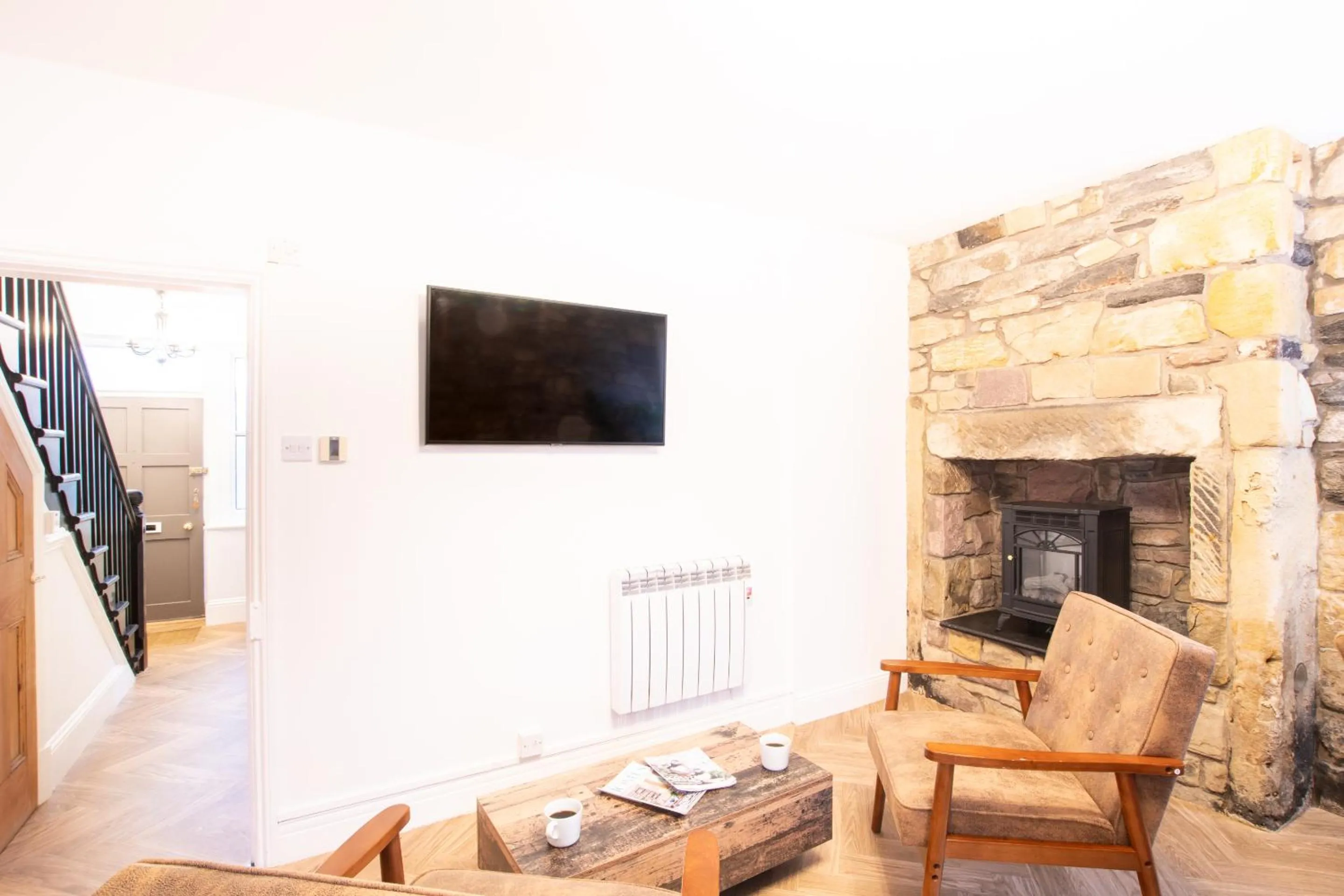 Kitchen or kitchenette in Northern Hideaways St Cuthberts, Seahouses
