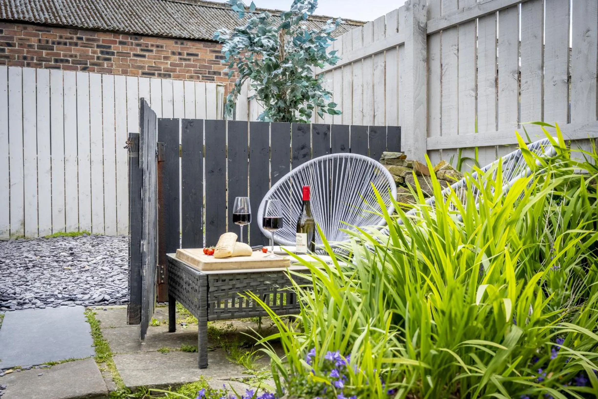 Patio in Northern Hideaways St Cuthberts, Seahouses