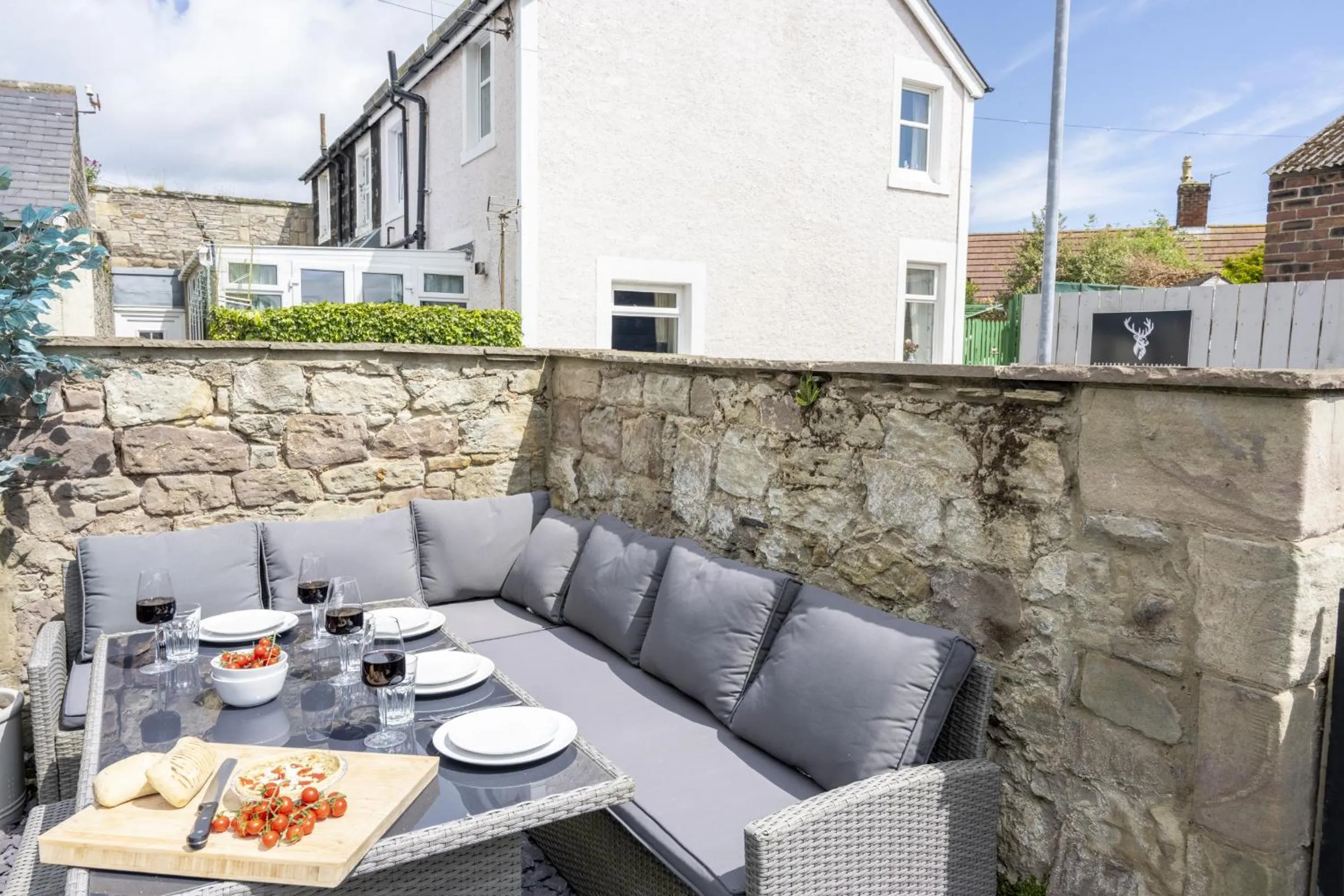 Patio in Northern Hideaways St Cuthberts, Seahouses