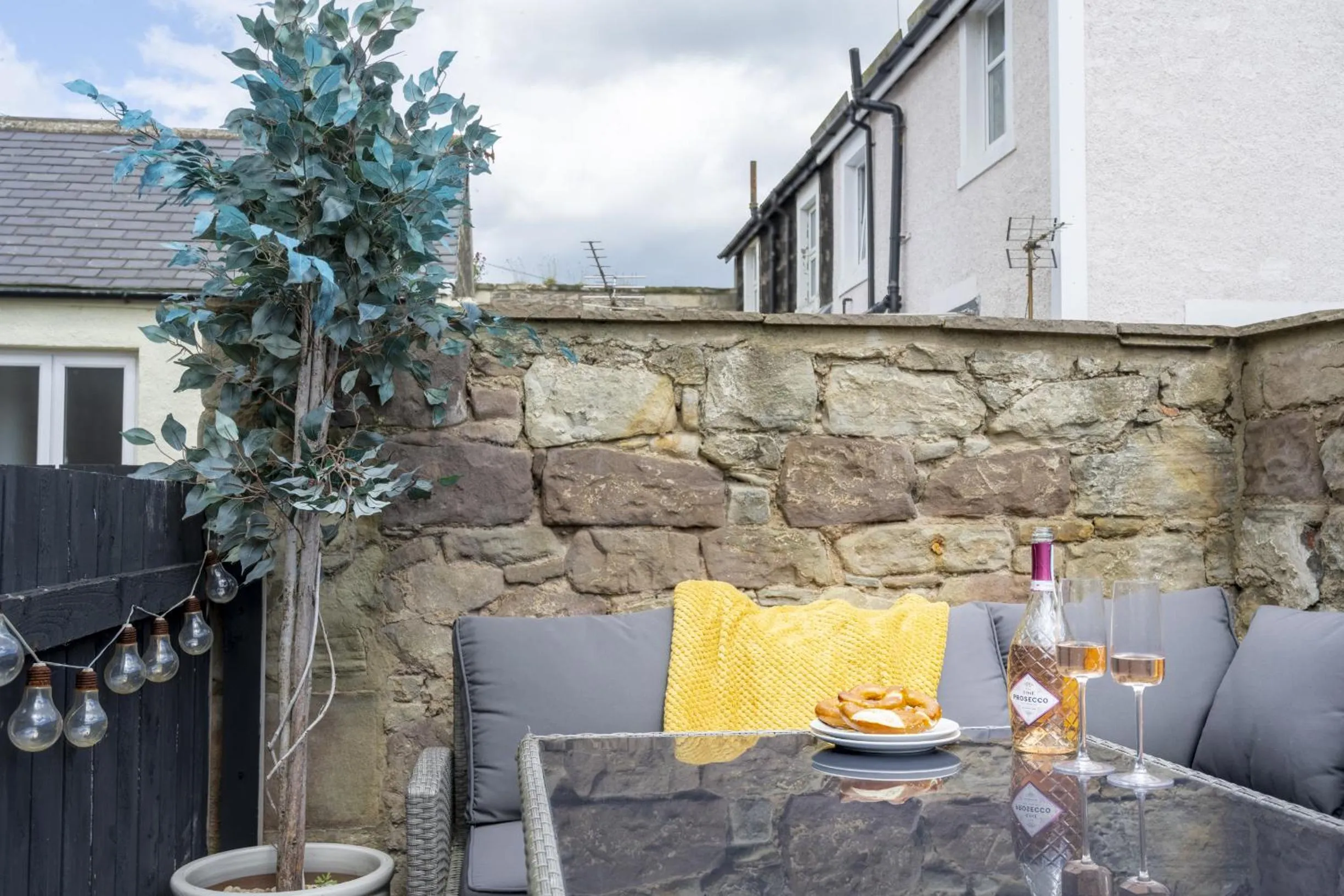 Patio in Northern Hideaways St Cuthberts, Seahouses