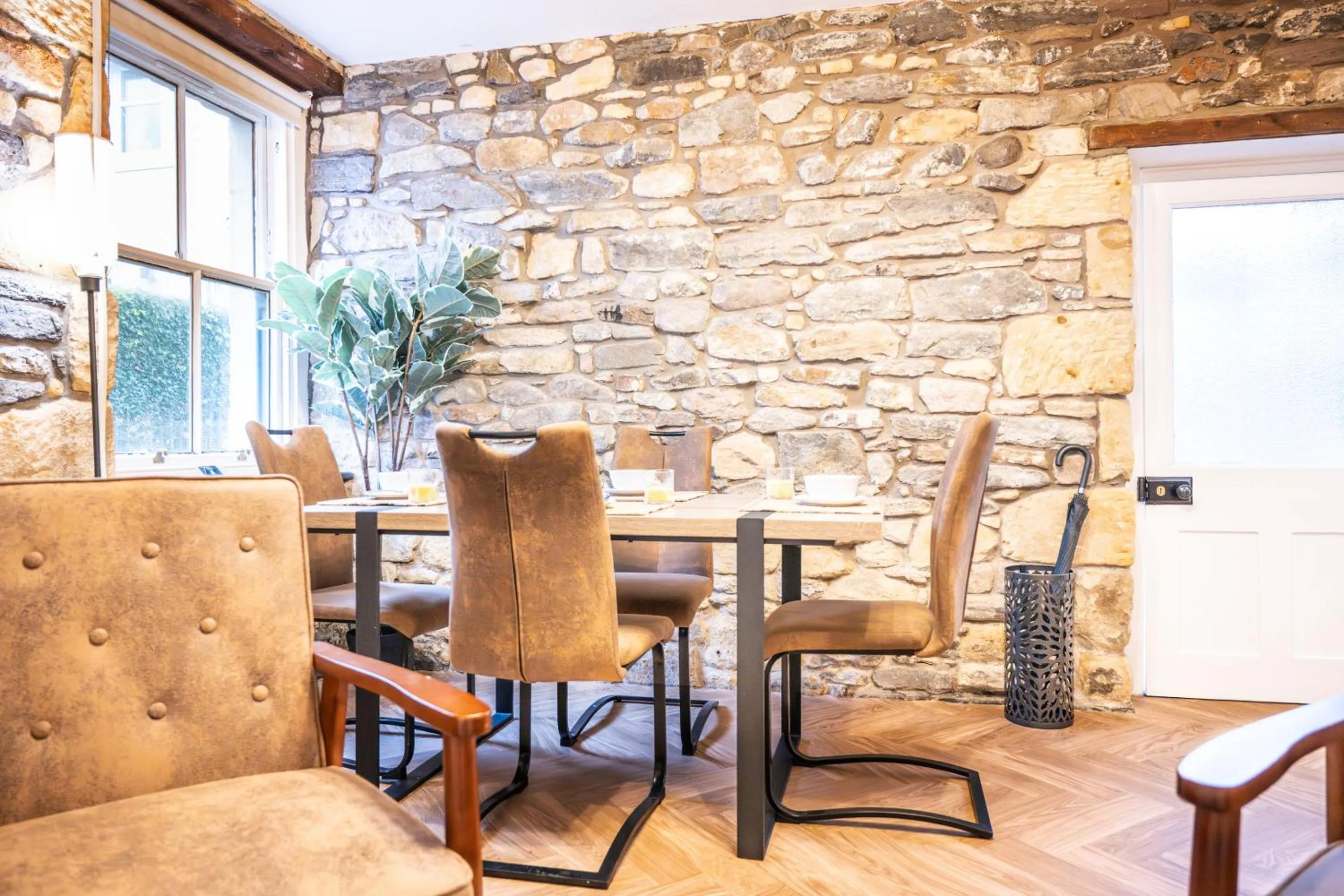 Kitchen or kitchenette in Northern Hideaways St Cuthberts, Seahouses