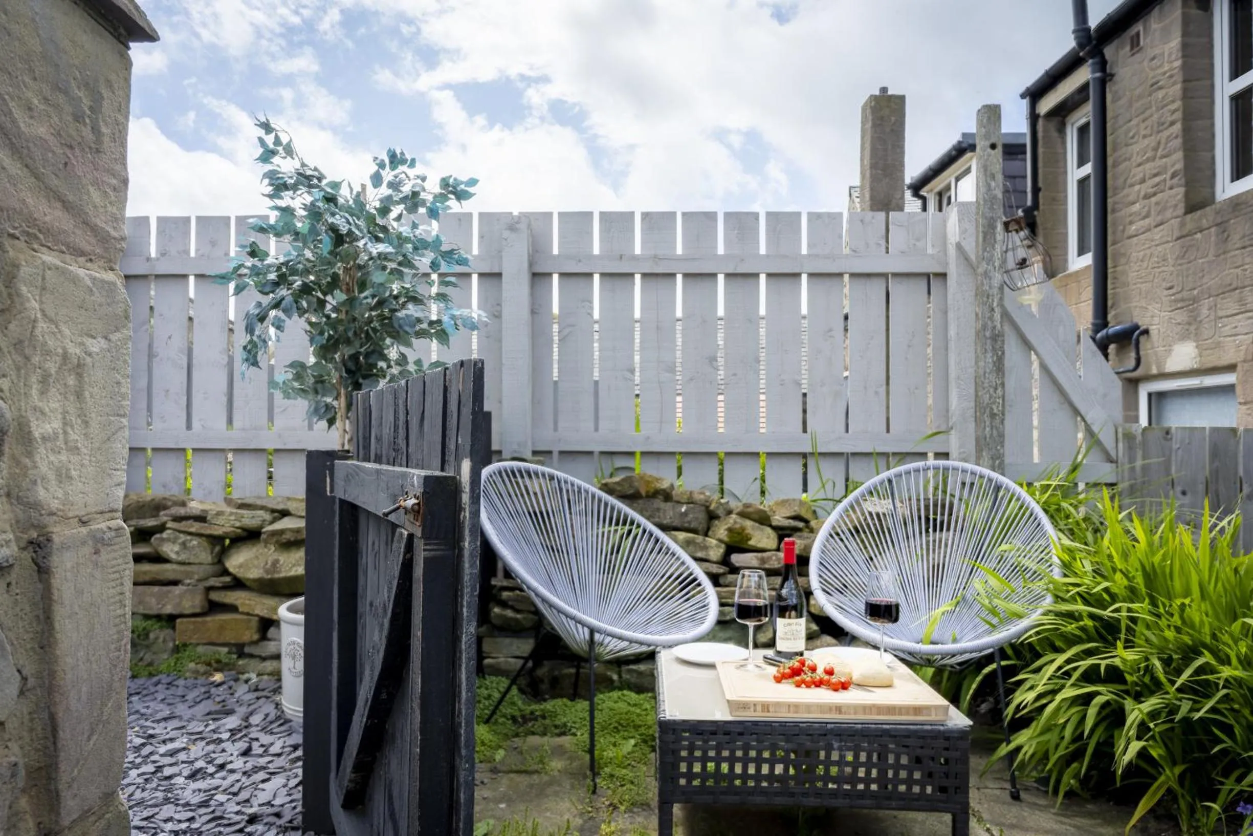 Patio in Northern Hideaways St Cuthberts, Seahouses