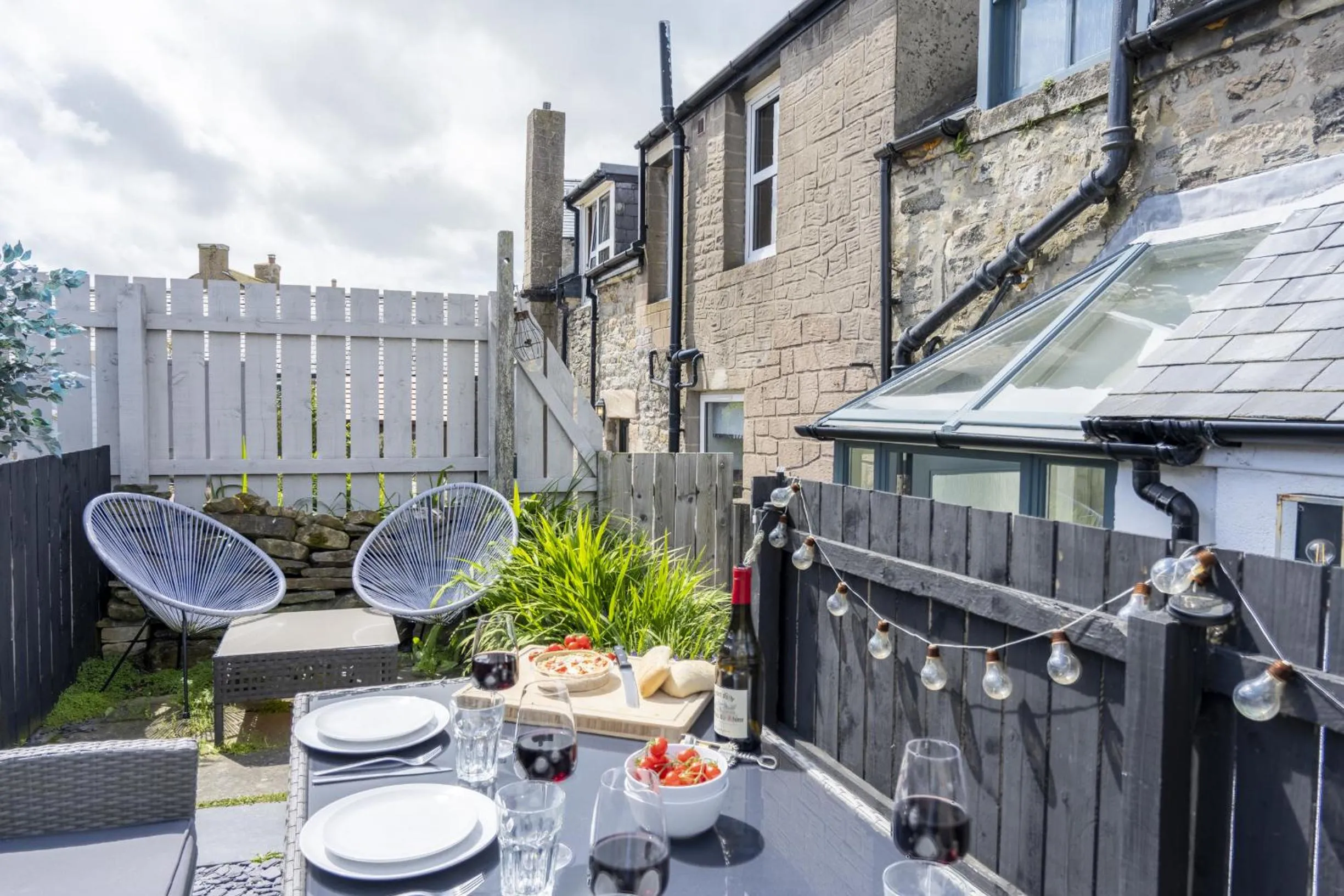 Patio in Northern Hideaways St Cuthberts, Seahouses
