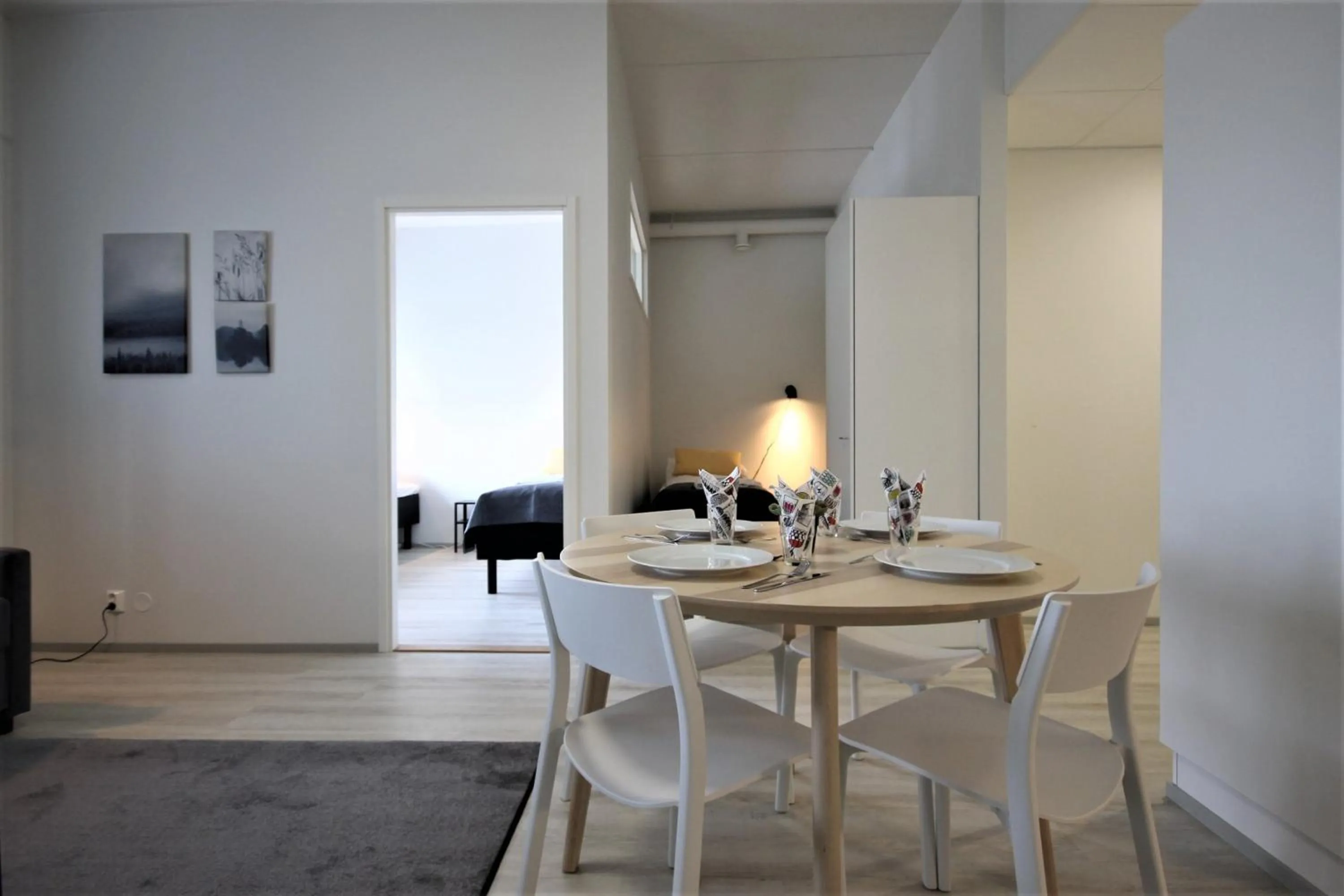 Dining area in Forenom Aparthotel Kuopio
