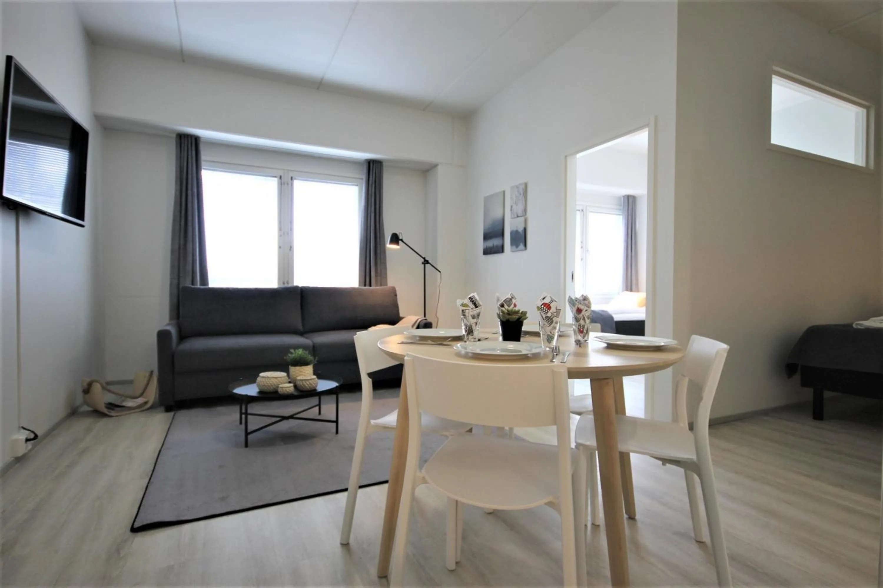 Dining area in Forenom Aparthotel Kuopio
