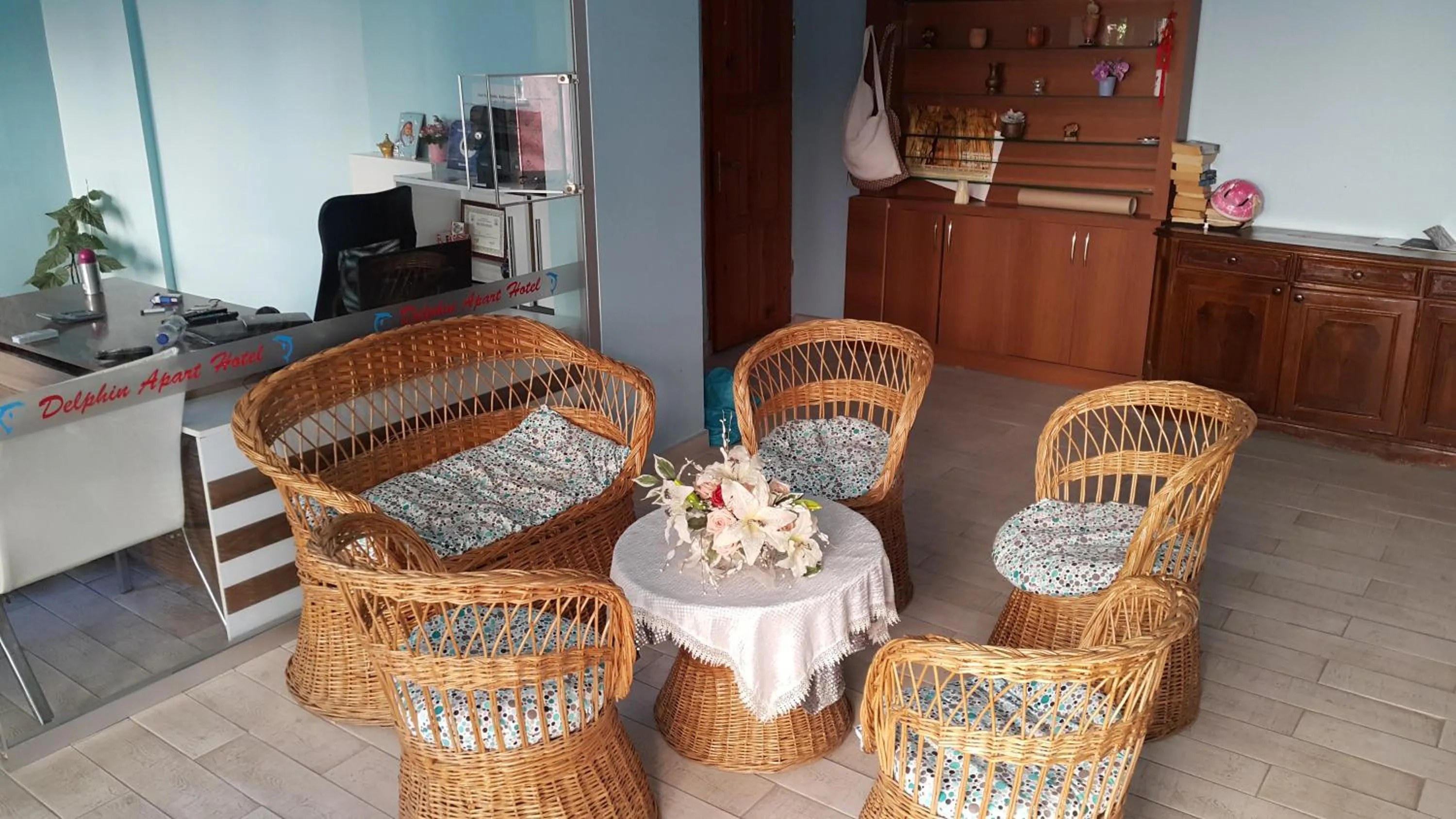 Lobby or reception in Delphin Hotel Side