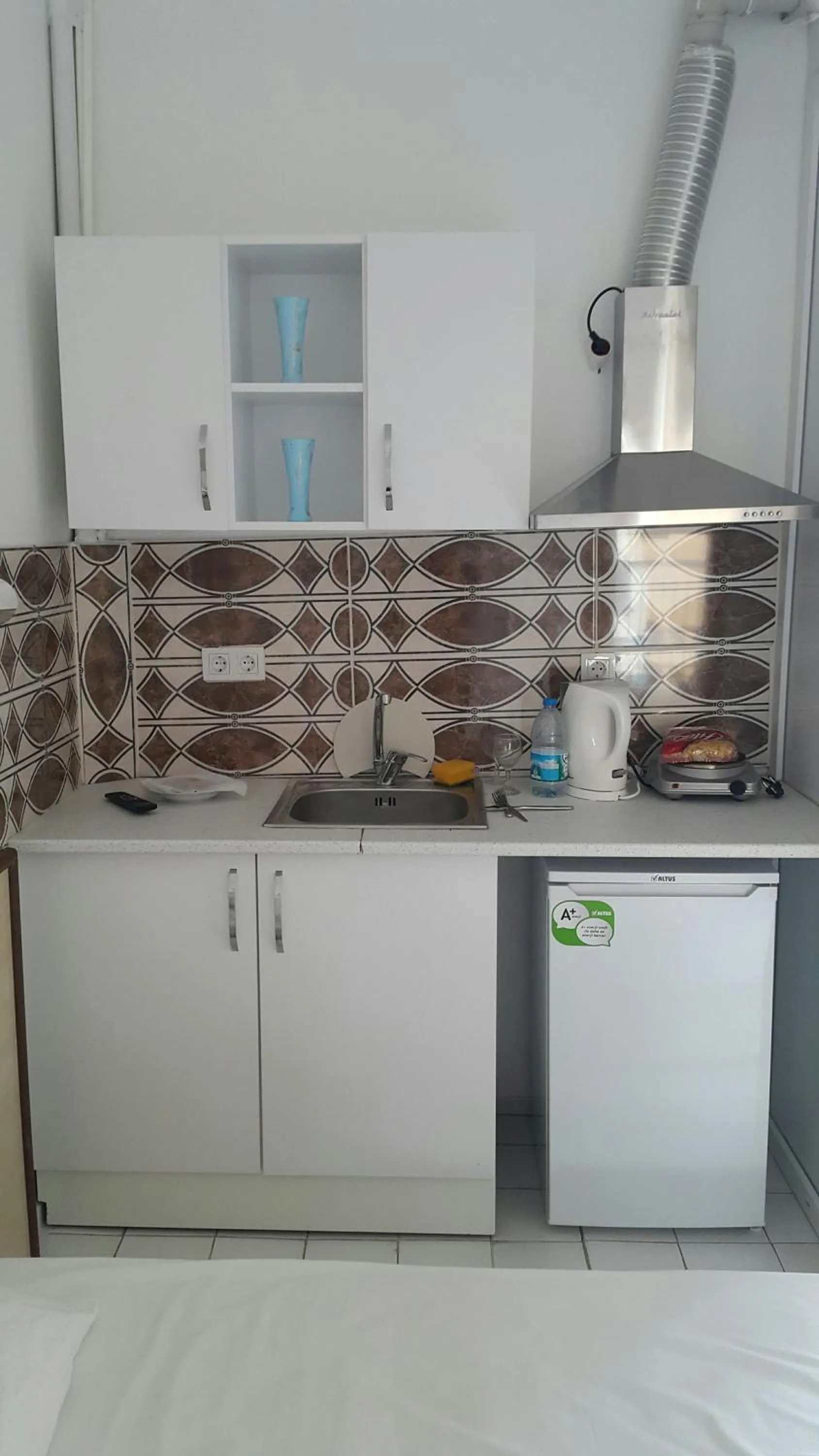 Kitchen or kitchenette in Delphin Hotel Side