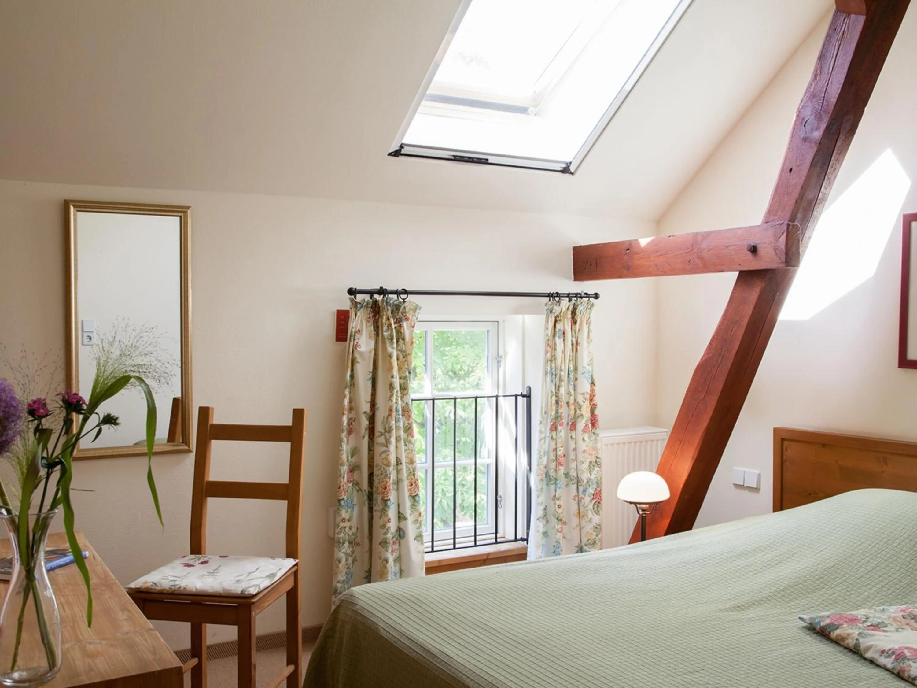 Patio, Bed in Landhaus Alte Schmiede