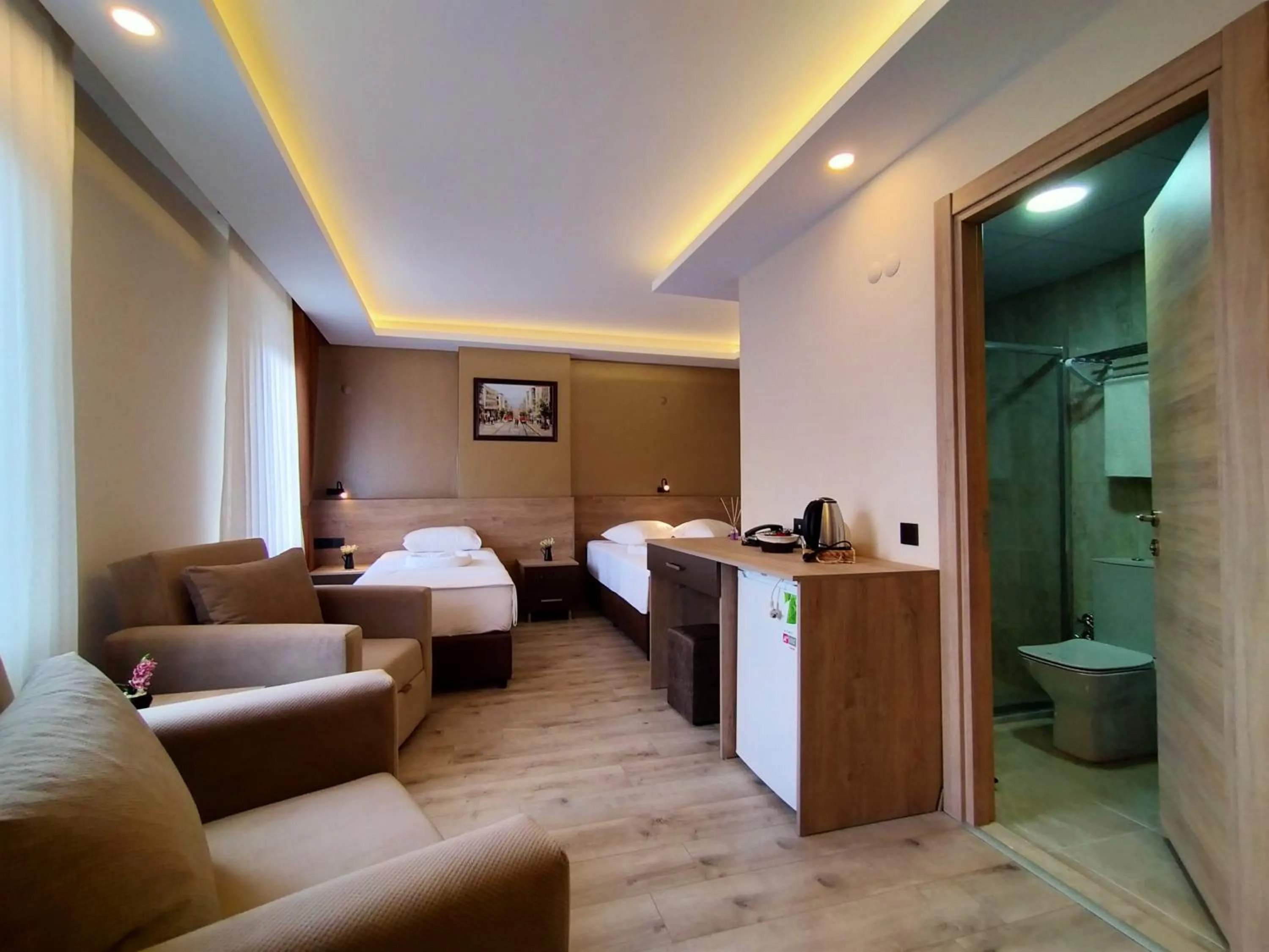 Bed in Palmiye Royale Palace