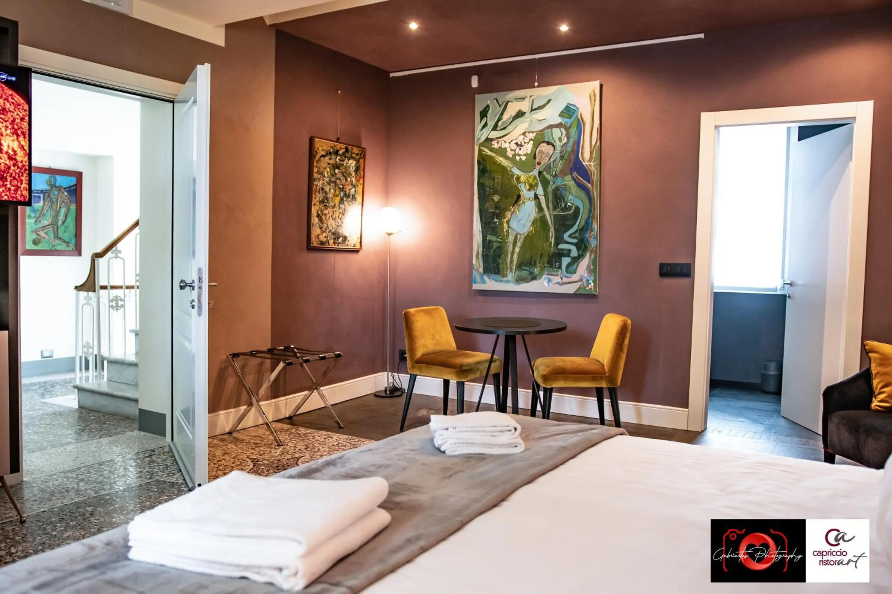 Bedroom, Bed in Capriccio Art Hotel