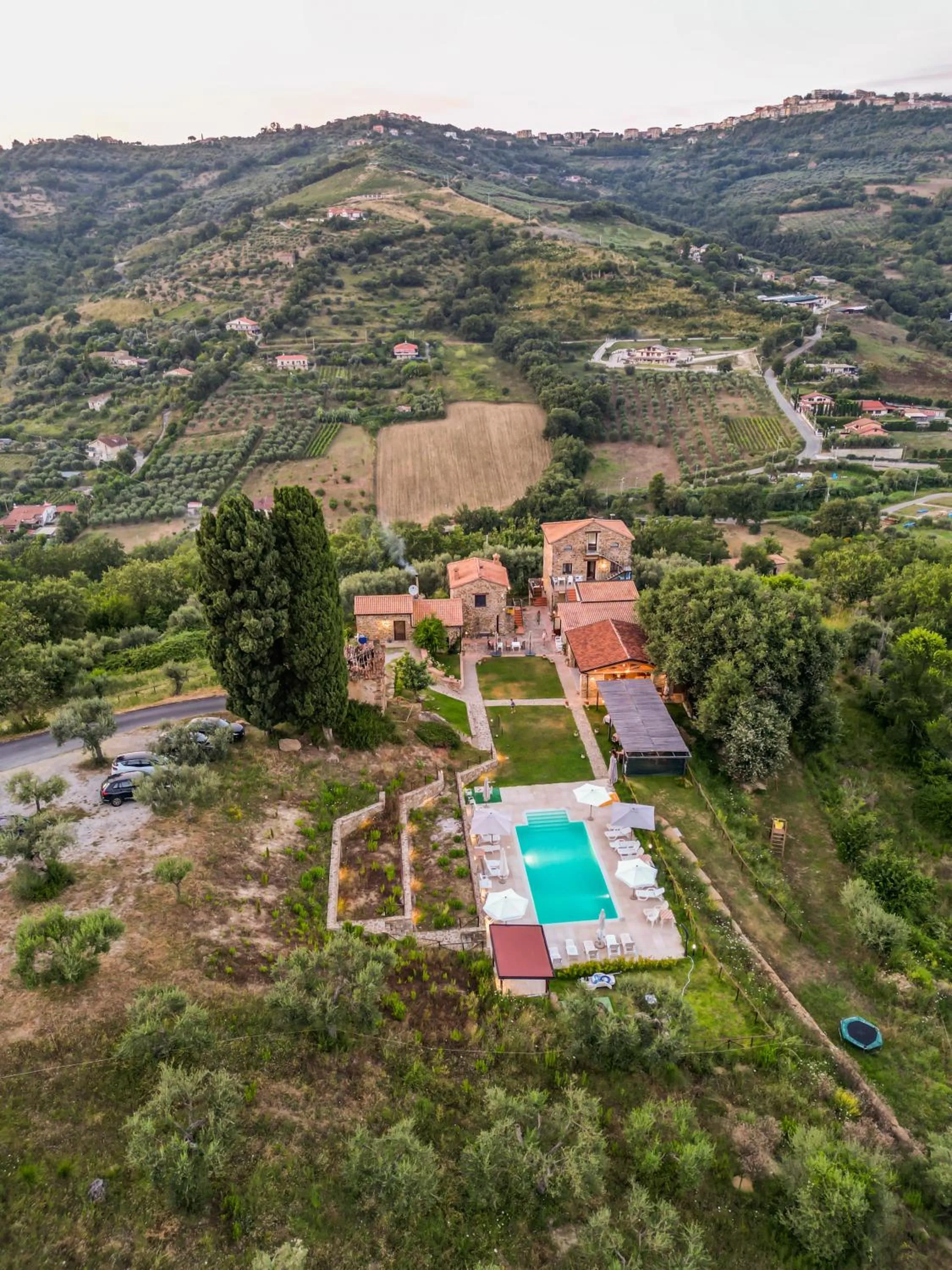 Bird's eye view in Le Querce Farmhouse