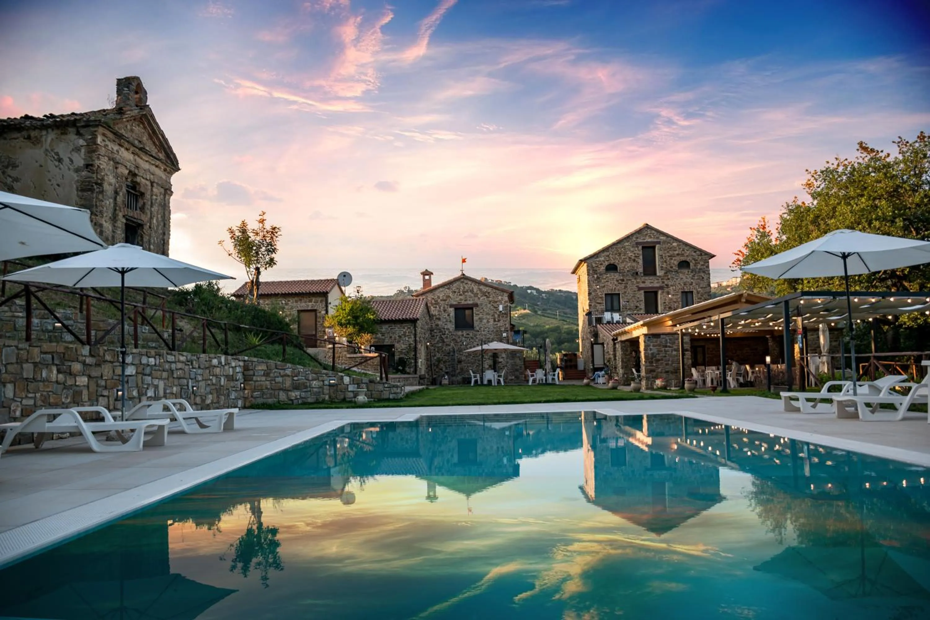 Swimming pool in Le Querce Farmhouse
