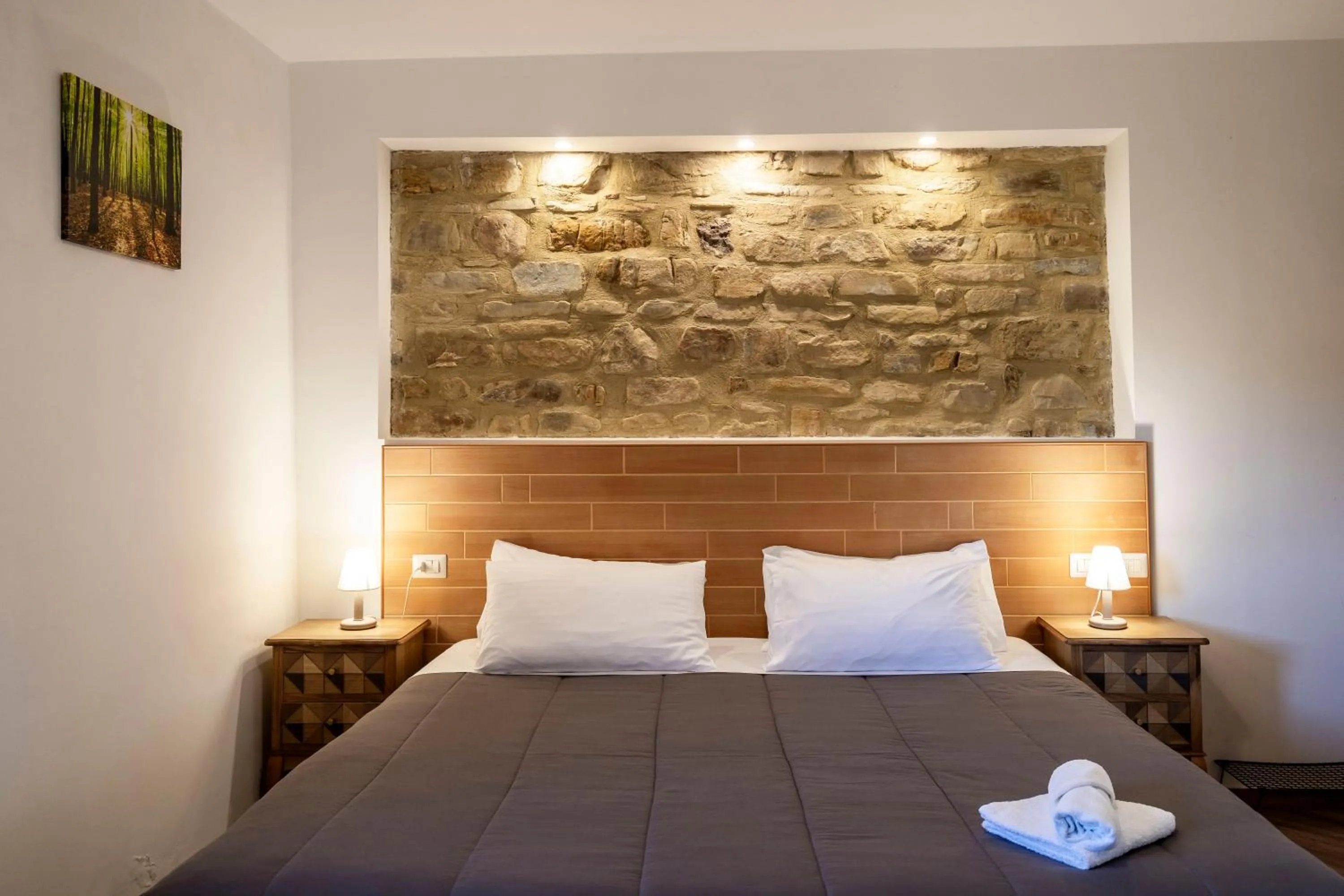 Bed in Le Querce Farmhouse