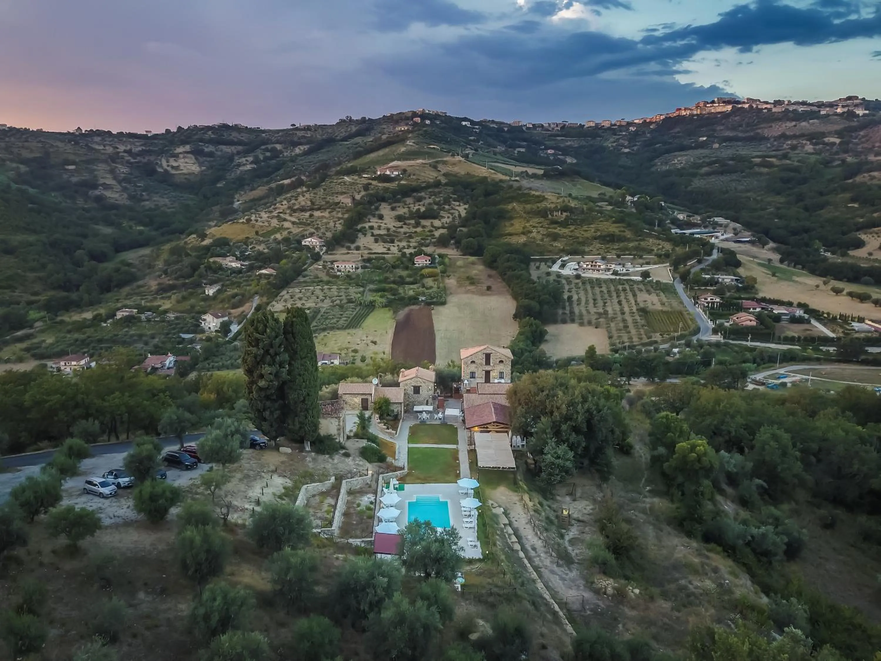 Bird's eye view in Le Querce Farmhouse