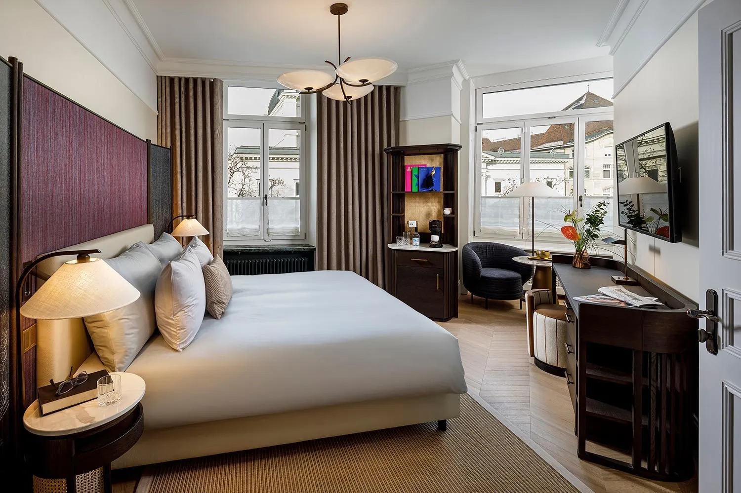 Bedroom, Bed in Small Luxury Hotel Ambassador Zurich