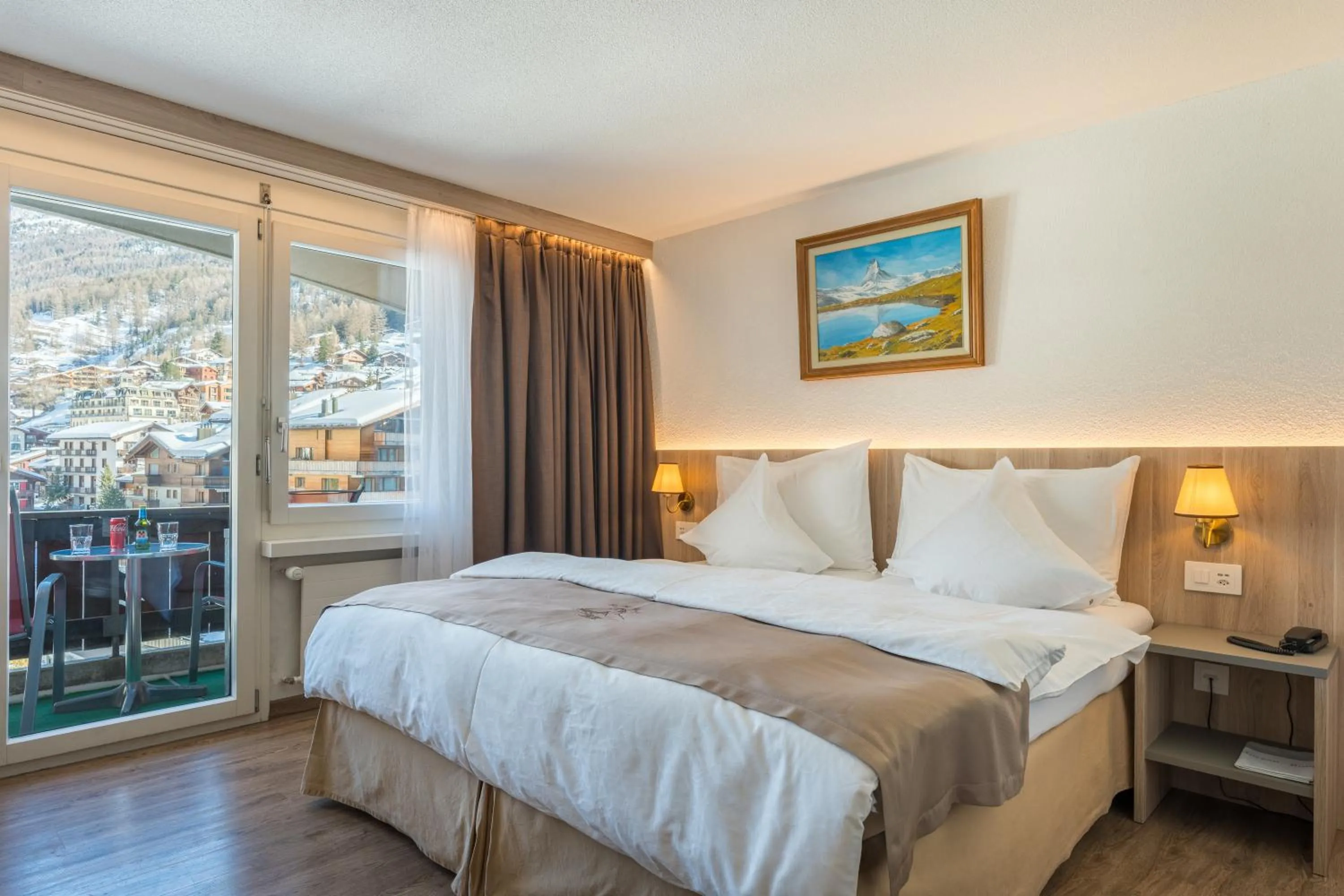 Bed in Hotel Beau Rivage