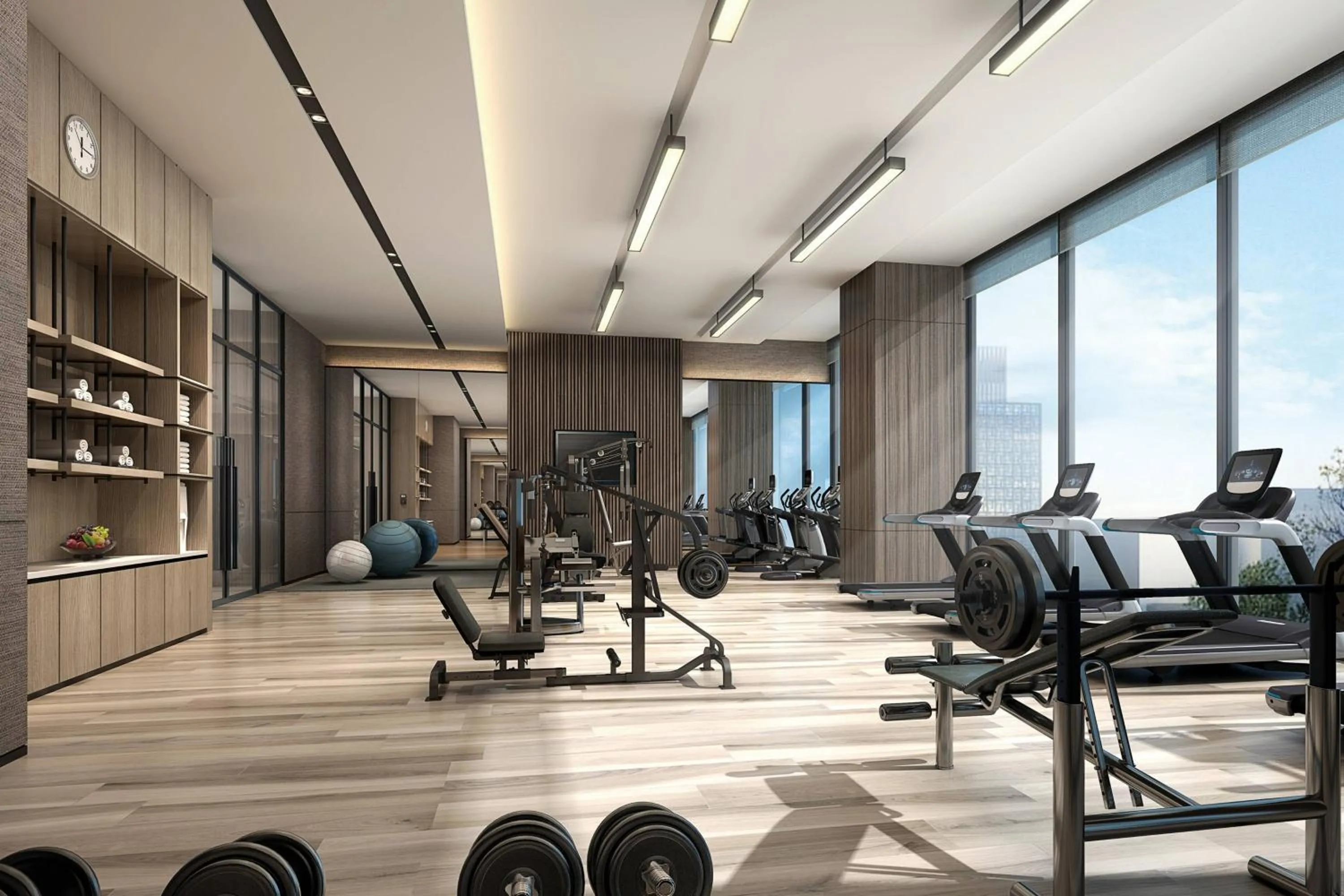 Fitness centre/facilities in Courtyard by Marriott Chengdu South