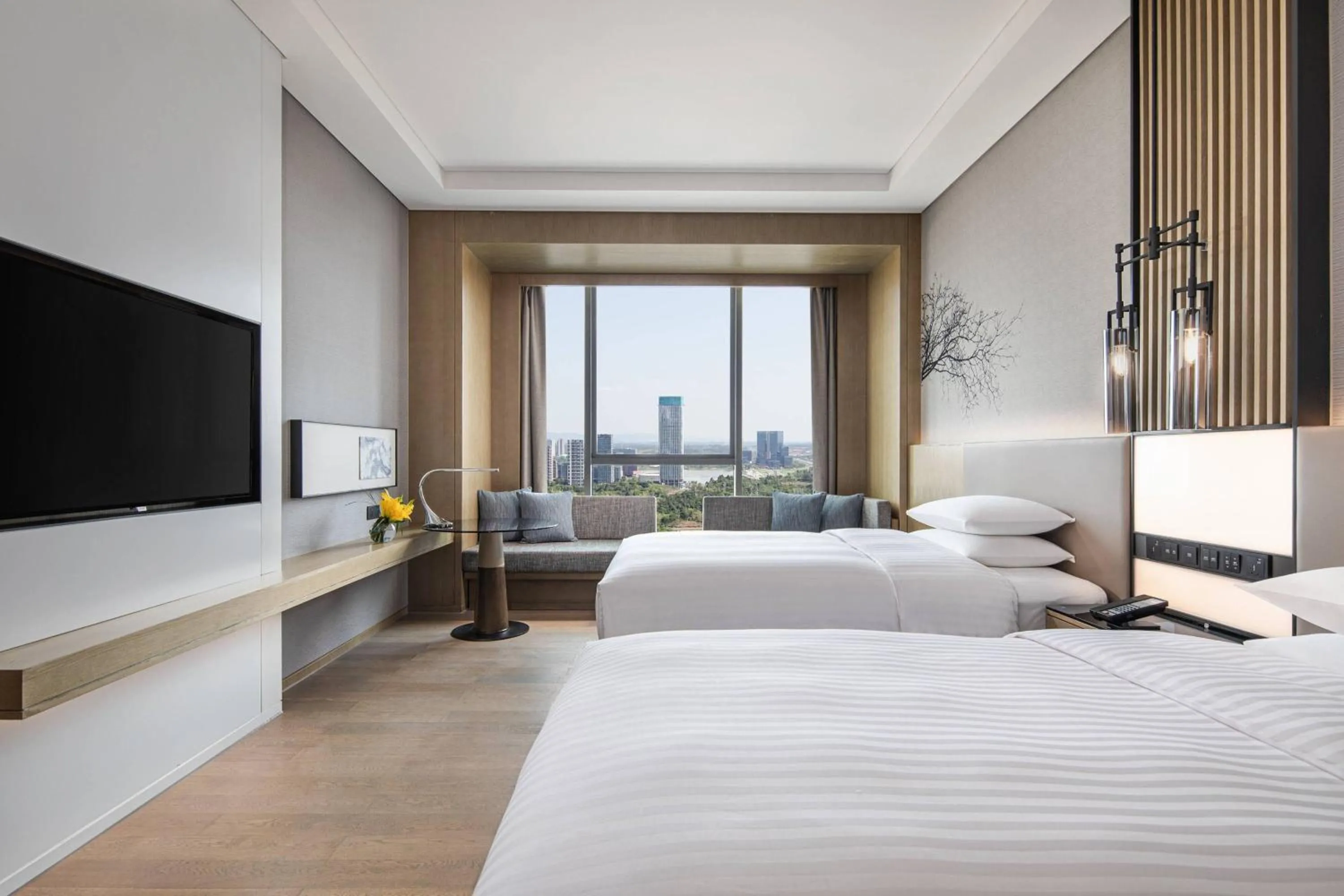 Photo of the whole room, Bed in Courtyard by Marriott Chengdu South