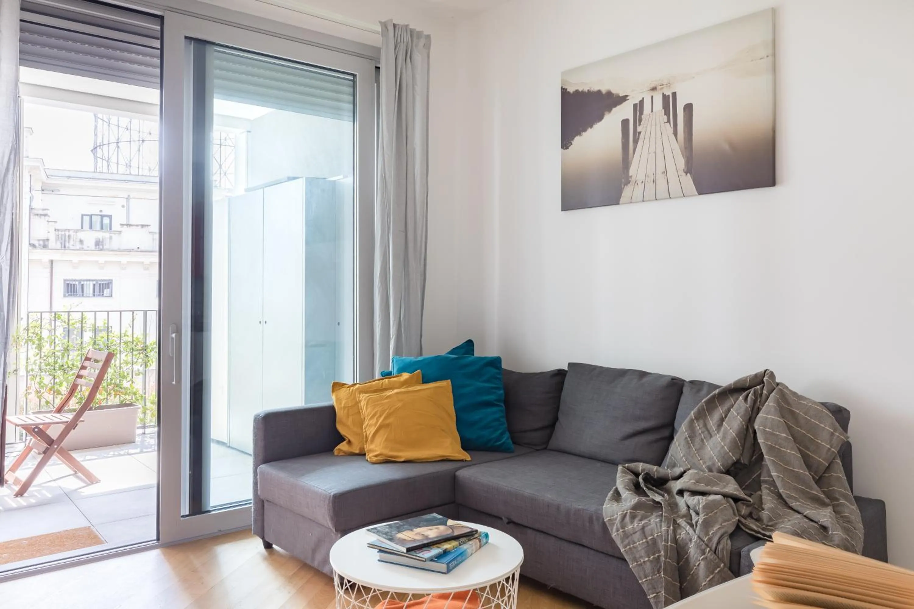 Living room in Porto Fluviale House
