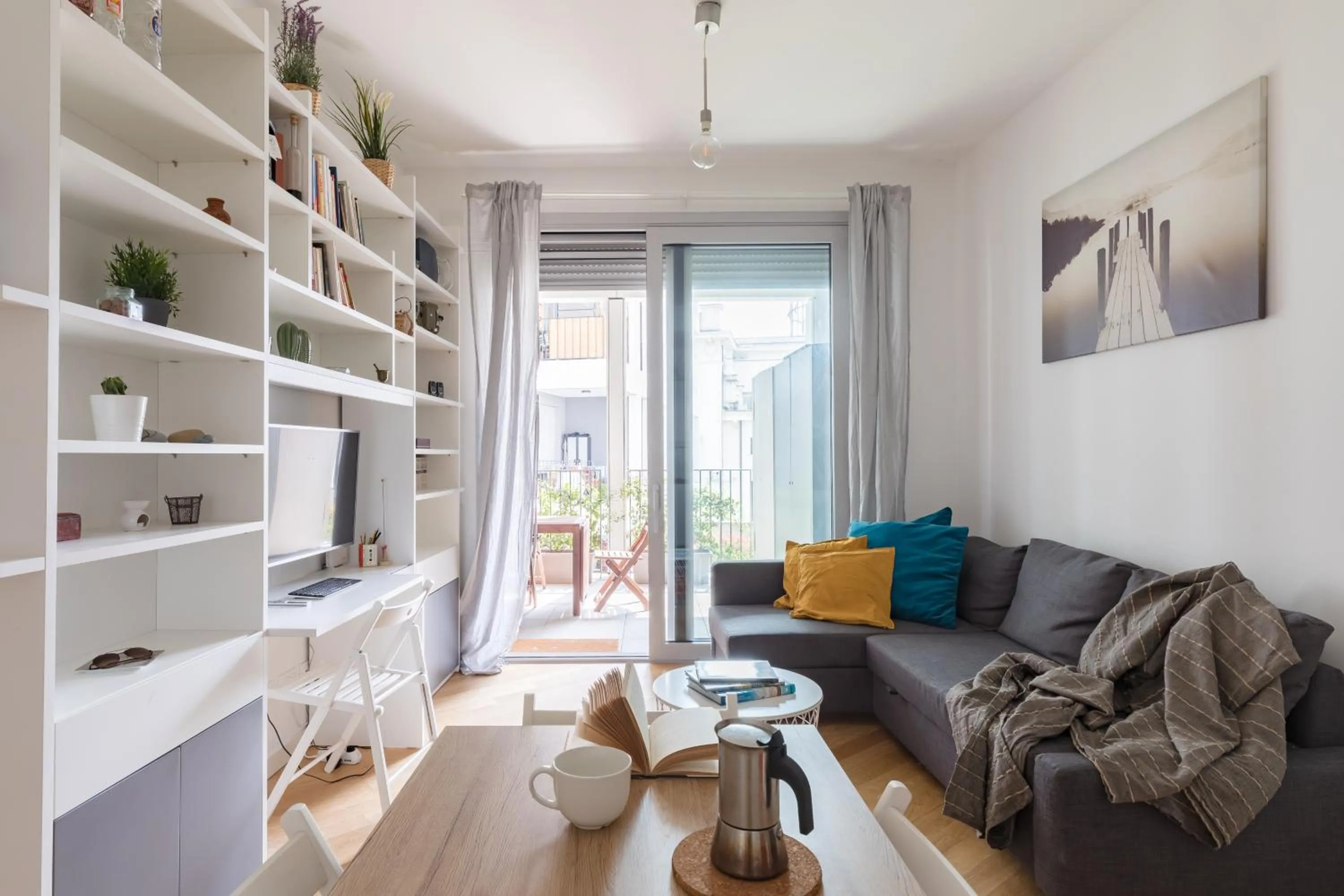 Living room in Porto Fluviale House