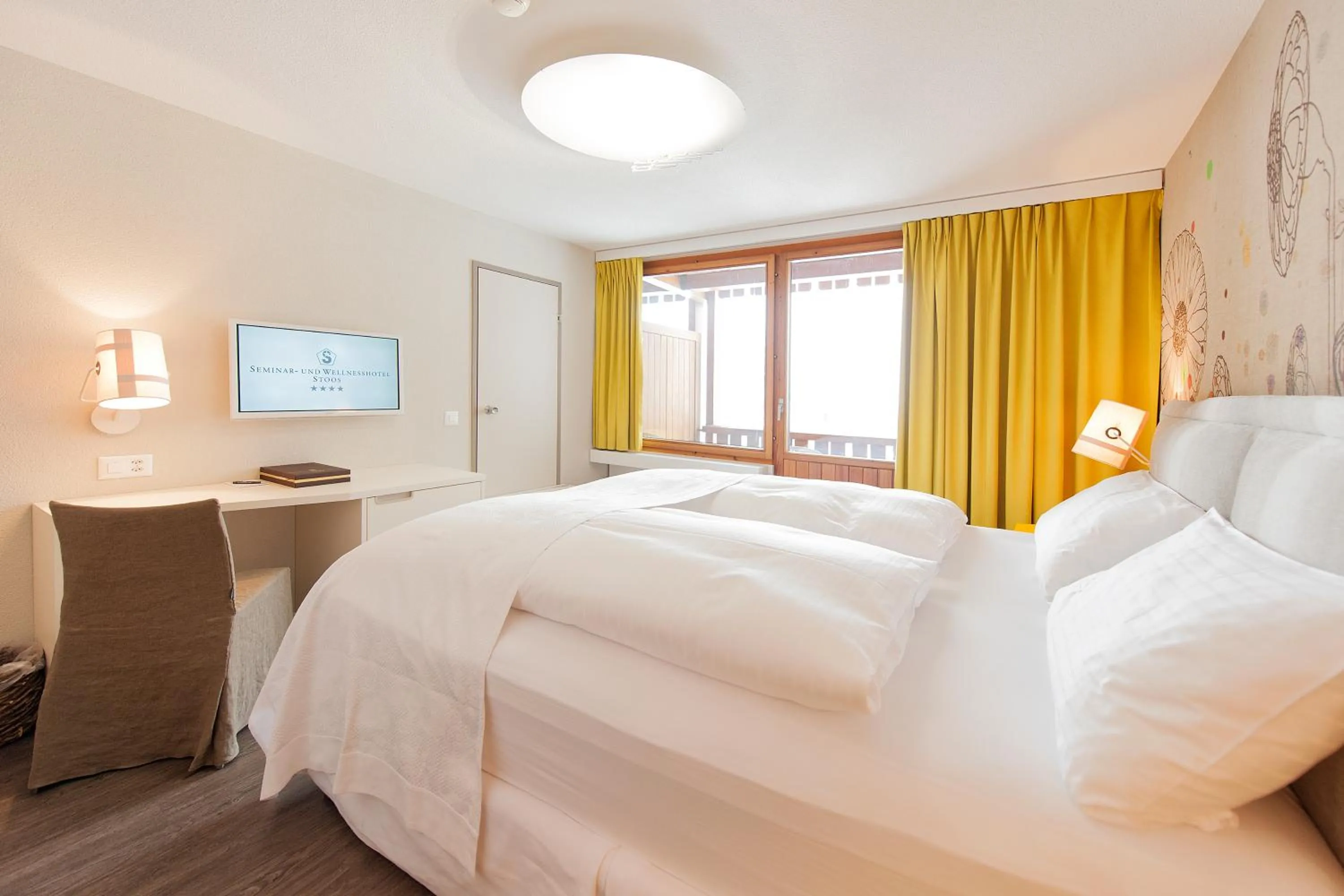 Bed in Wellness Hotel Stoos