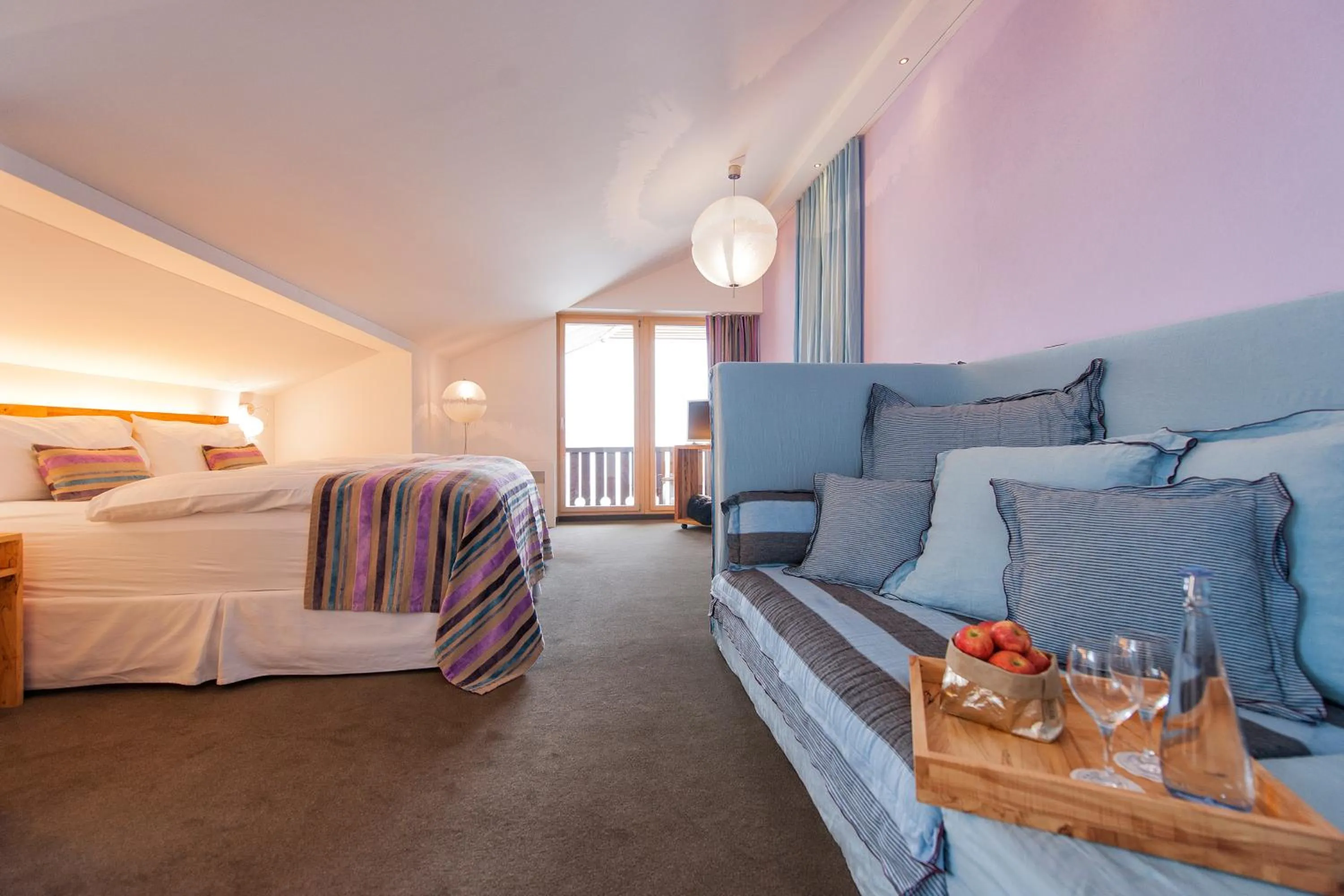 Photo of the whole room, Bed in Wellness Hotel Stoos