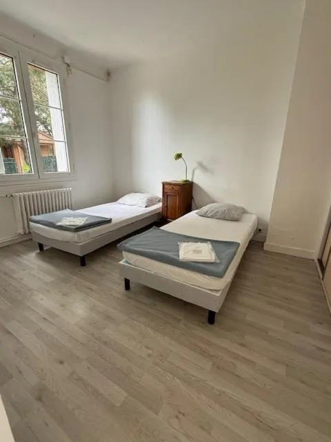 Bedroom, Bed in Hebergements le Camp d'Auneau - Leboudubout