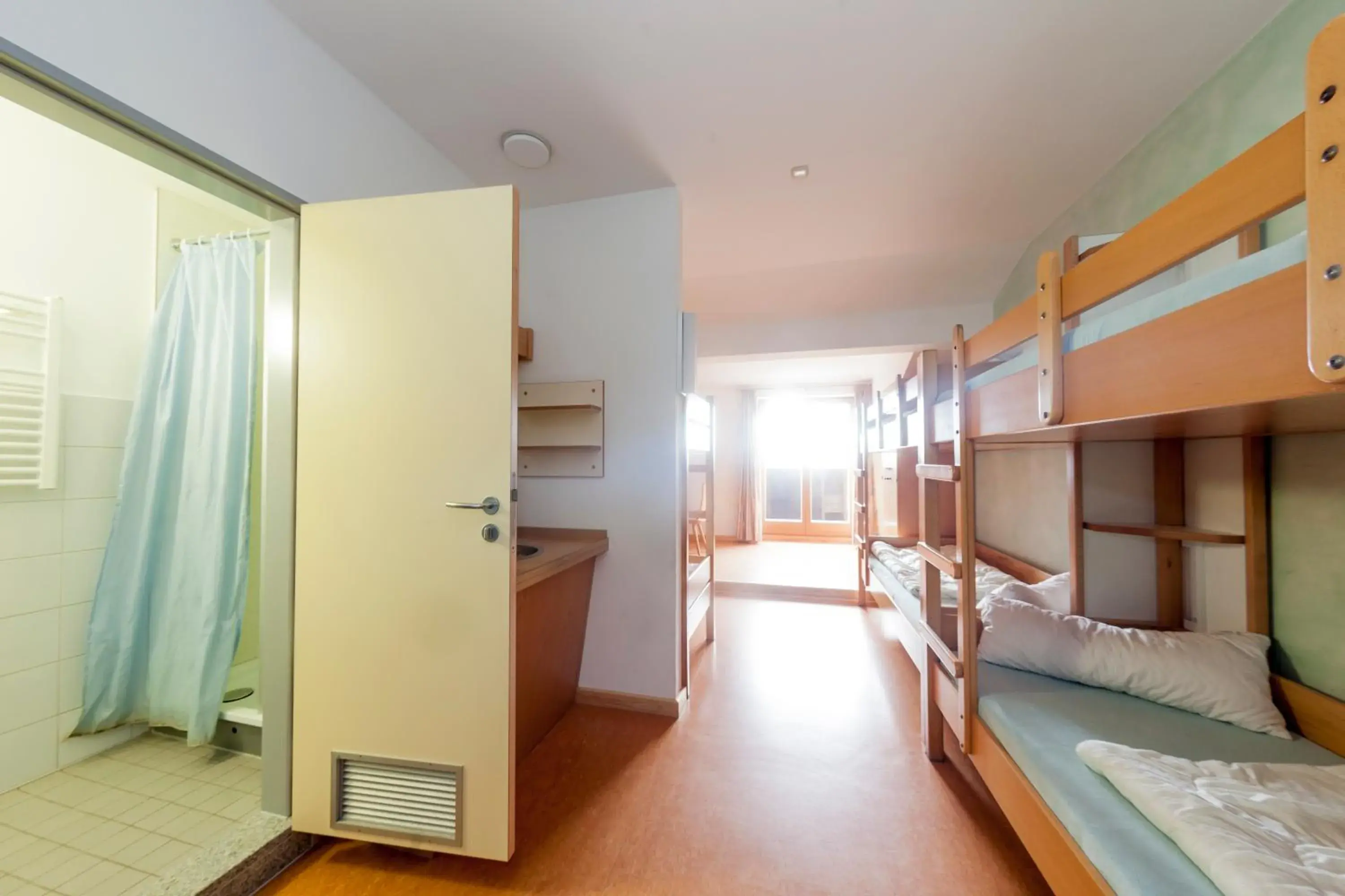 Single Bed in Male Dormitory Room in Jugendherberge Berchtesgaden Single Bed in Male Dormitory Room in Jugendherberge Berchtesgaden