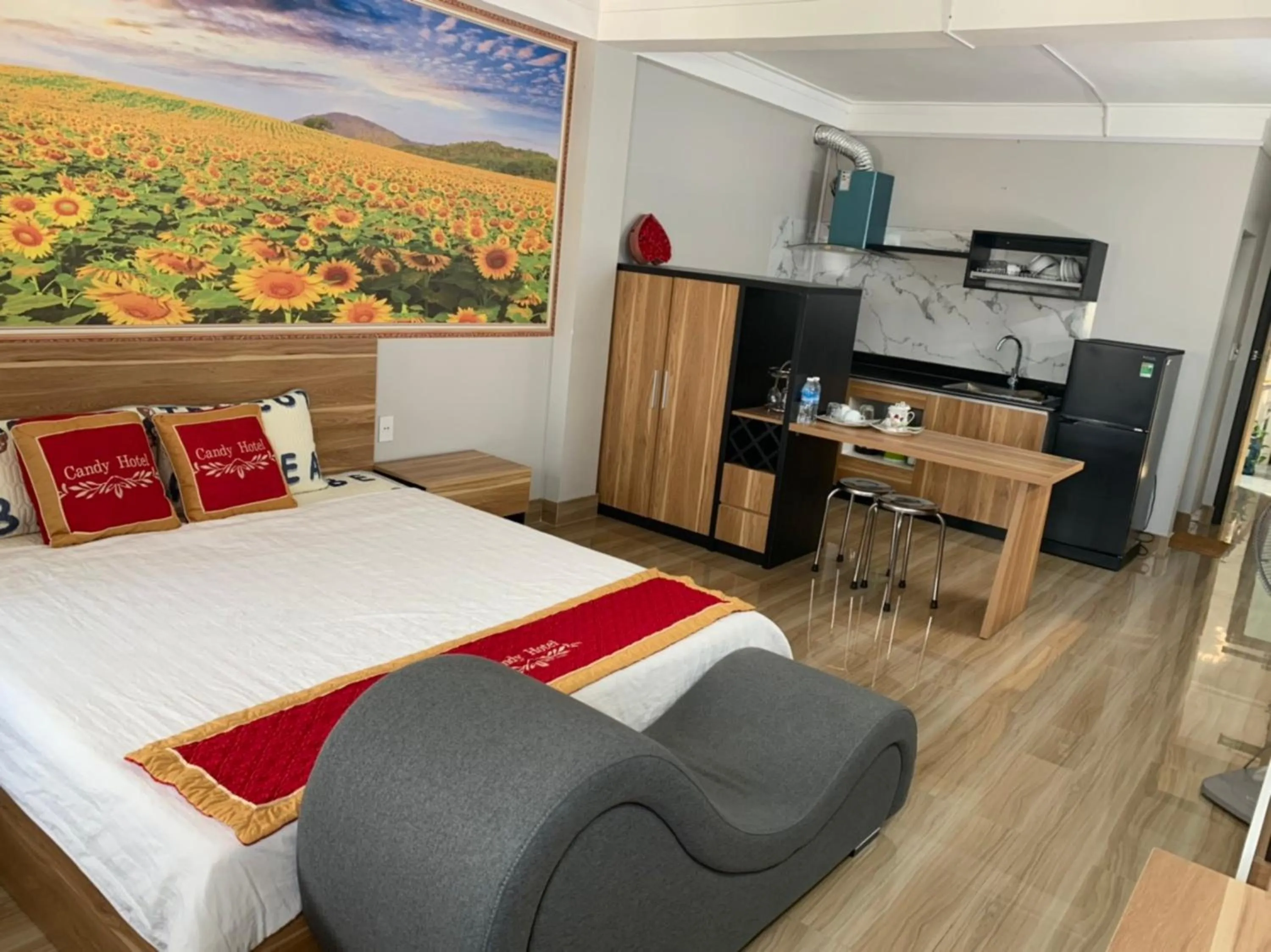 Bed in Candy Hotel Hạ Long