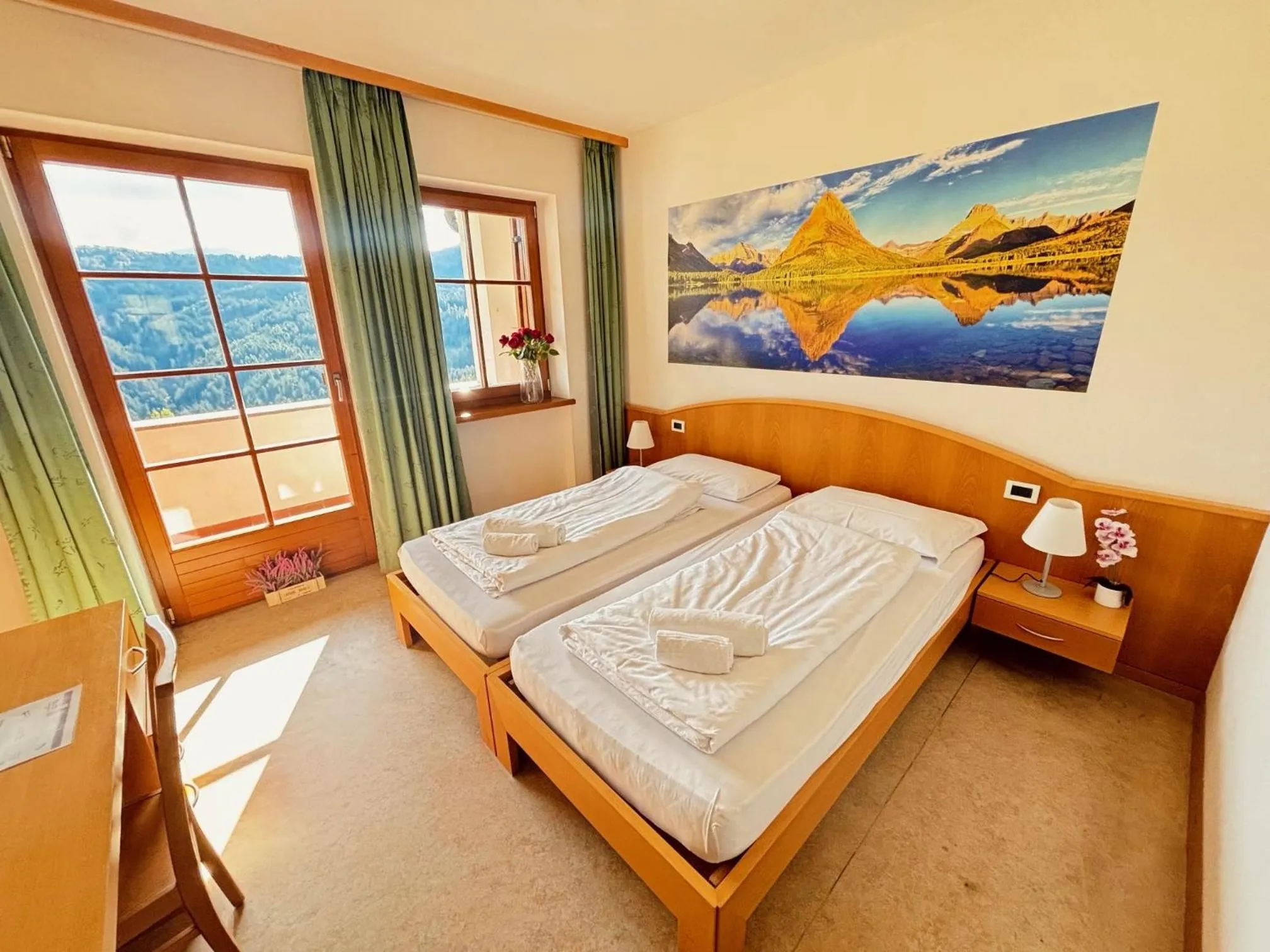 Bed in Hotel Corno Bianco