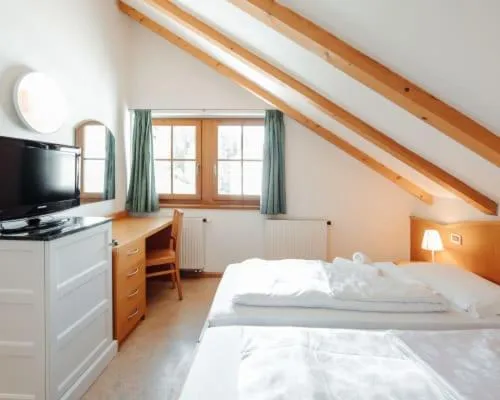 Bed in Hotel Corno Bianco