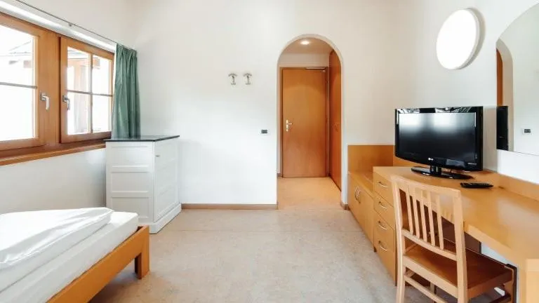 Bed in Hotel Corno Bianco