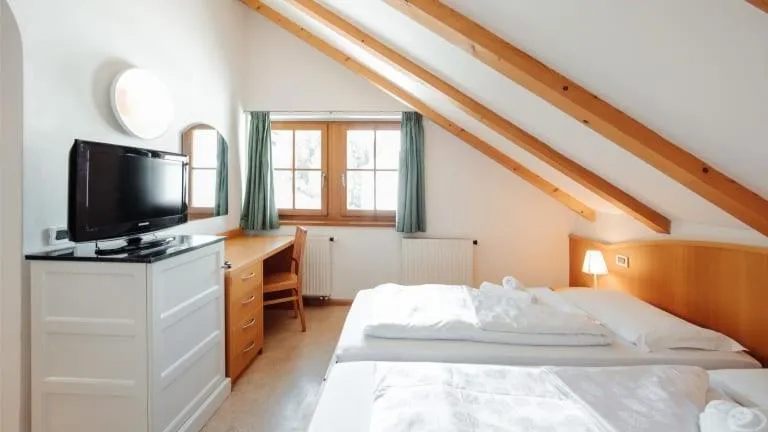 Bed in Hotel Corno Bianco