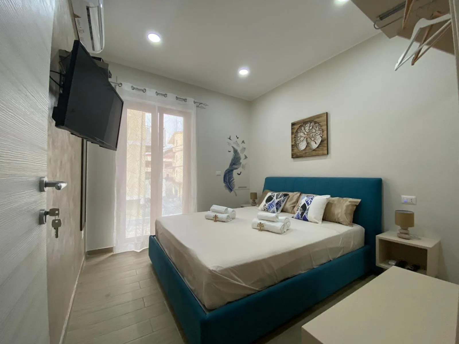 Bed in B&B Mediterraneo