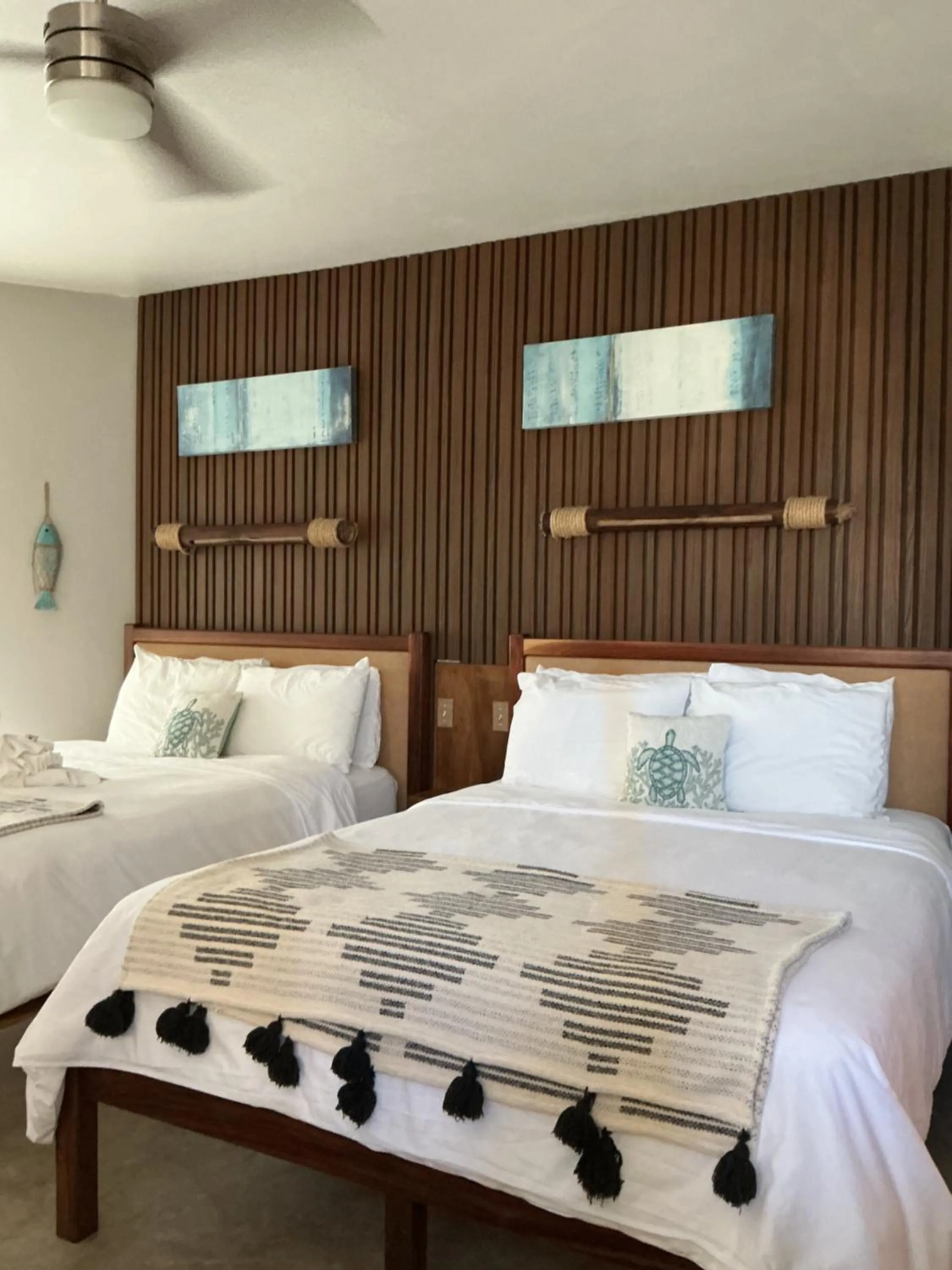 Bed in Mata Rocks Resort