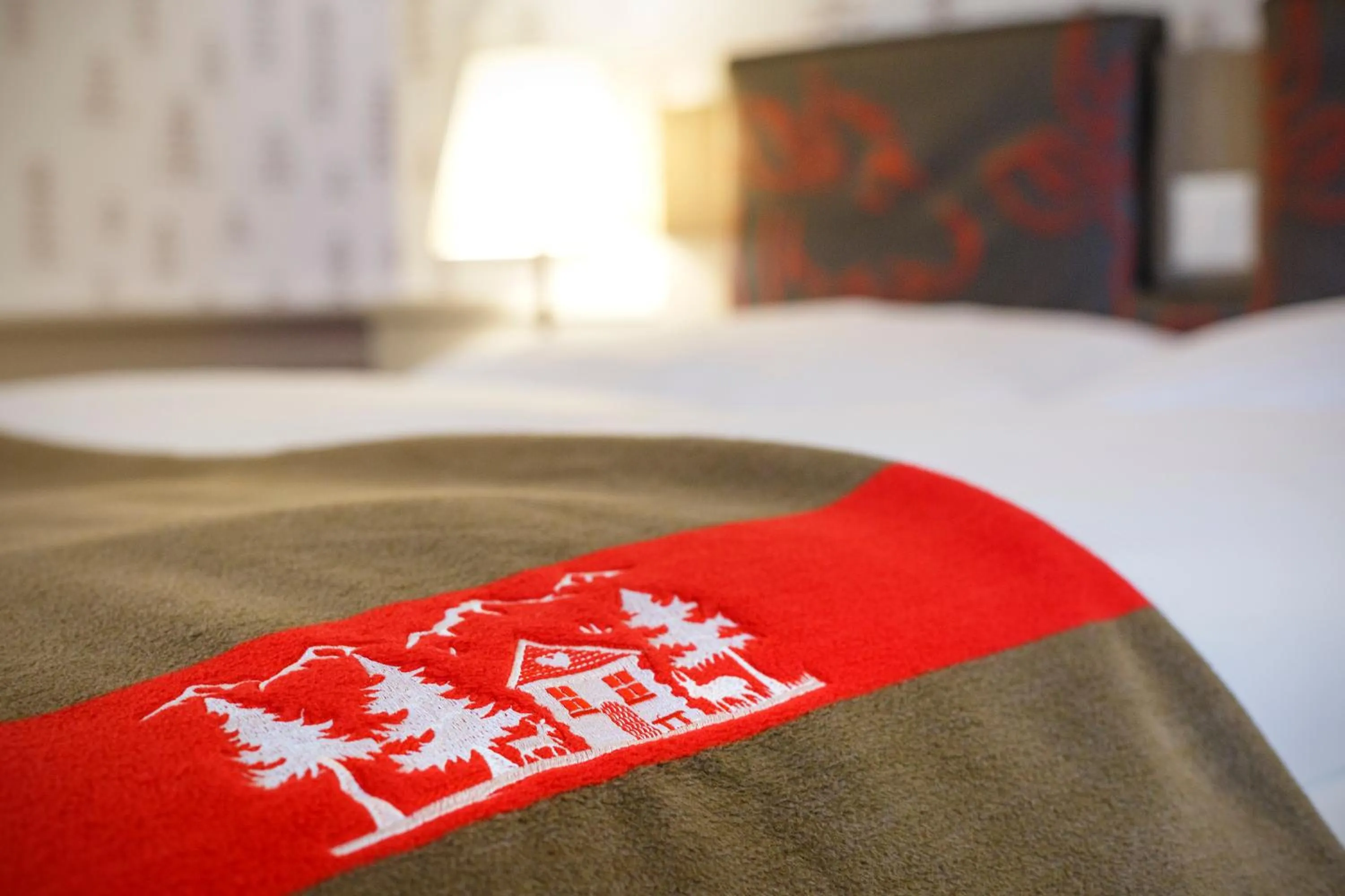 Decorative detail, Bed in Swiss Night by Fassbind