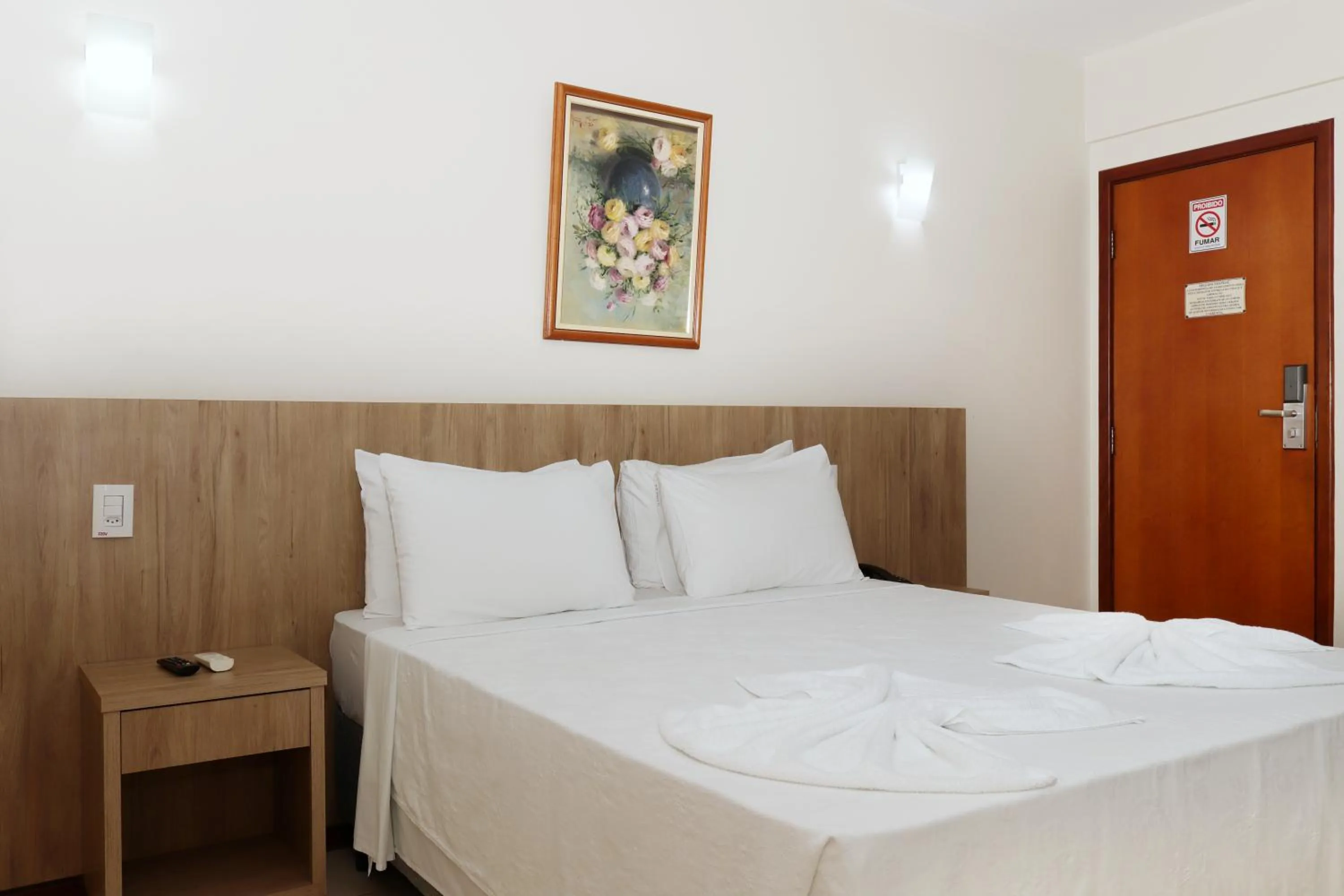 Bed in Montblanc Hotel