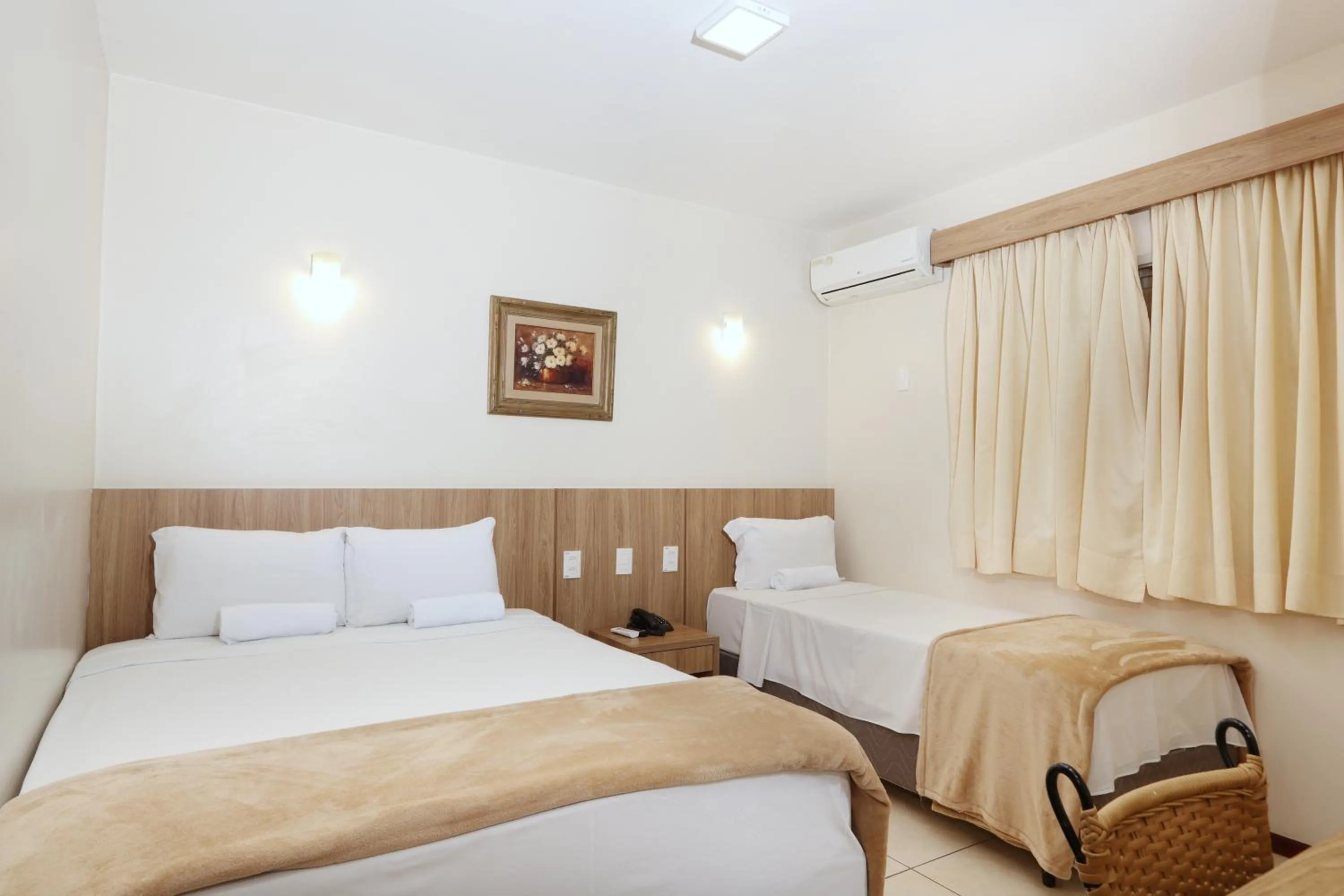 Bed in Montblanc Hotel