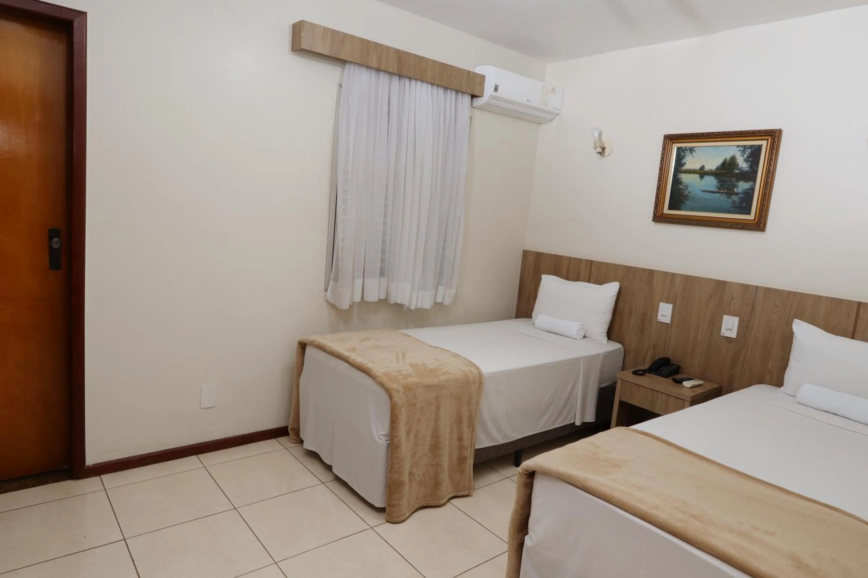 Bed in Montblanc Hotel