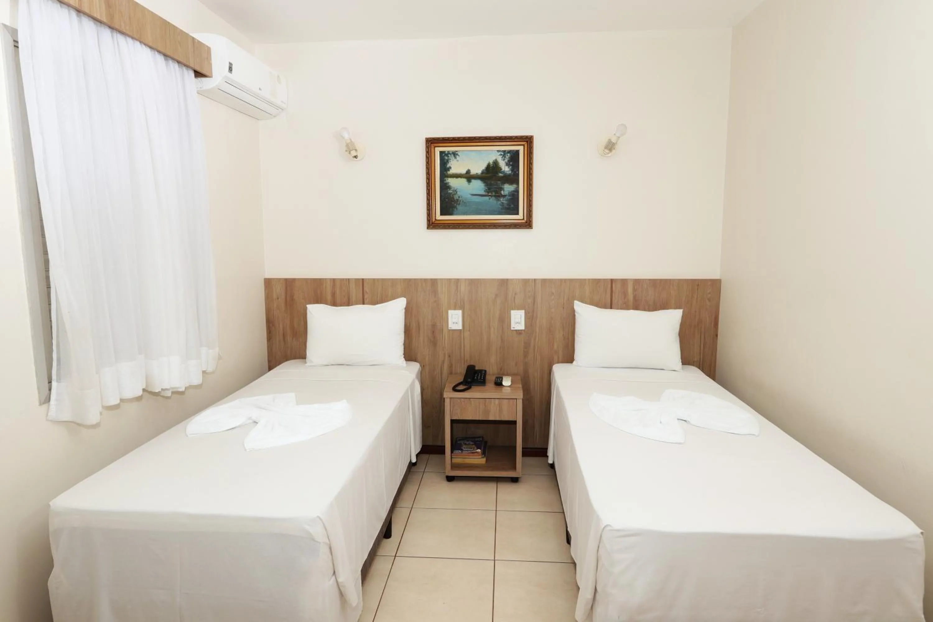 Bed in Montblanc Hotel