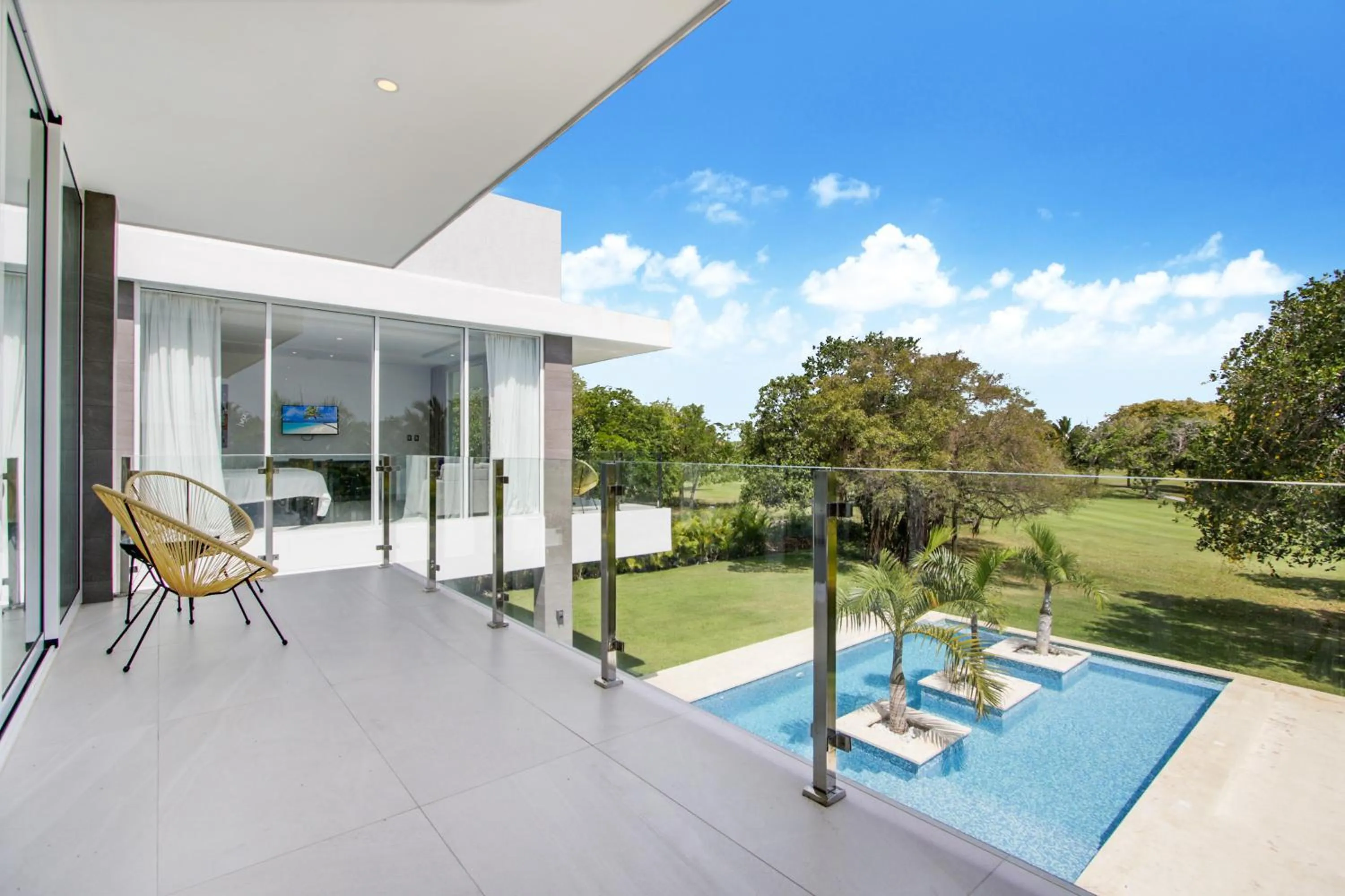 Garden in Modern Brand New Villa with Pool, Jacuzzi, Chef at Cocotal Golf & Country Club