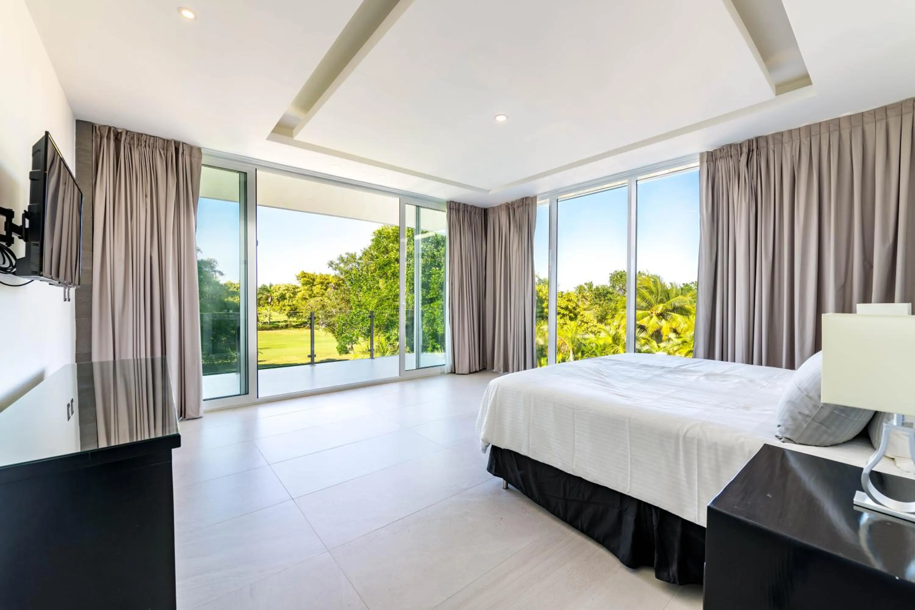 Bed in Modern Brand New Villa with Pool, Jacuzzi, Chef at Cocotal Golf & Country Club
