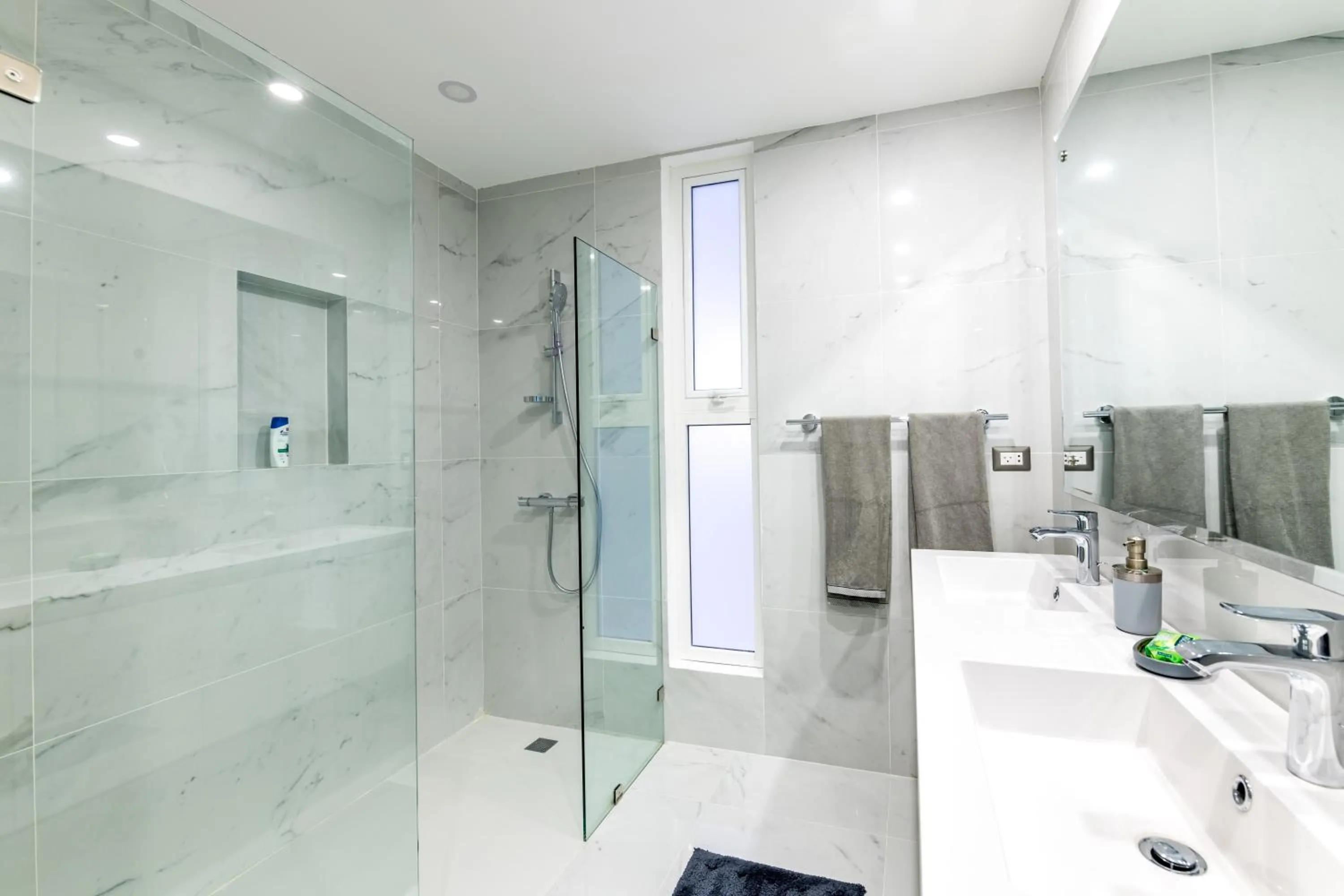Shower in Modern Brand New Villa with Pool, Jacuzzi, Chef at Cocotal Golf & Country Club