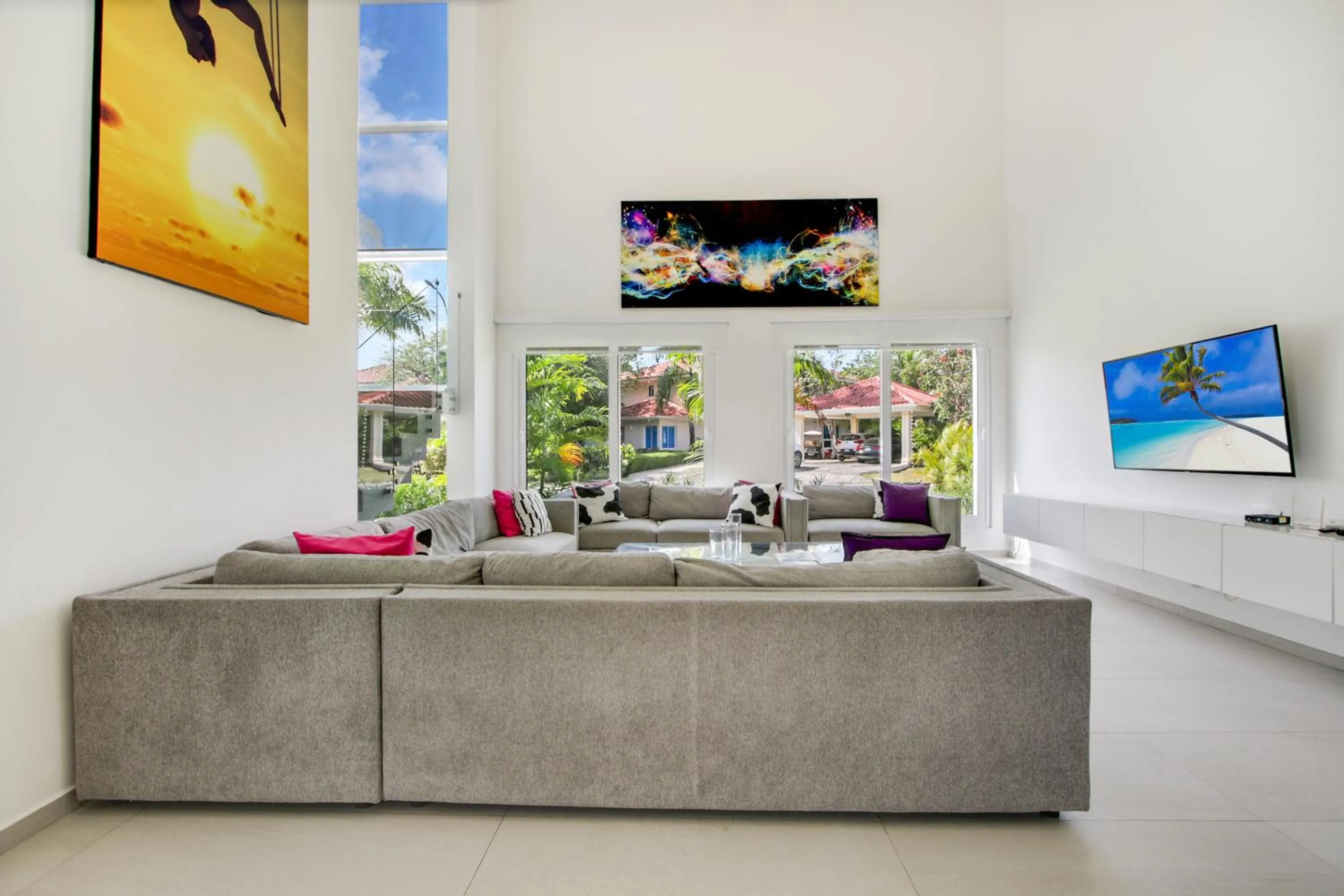 TV and multimedia in Modern Brand New Villa with Pool, Jacuzzi, Chef at Cocotal Golf & Country Club