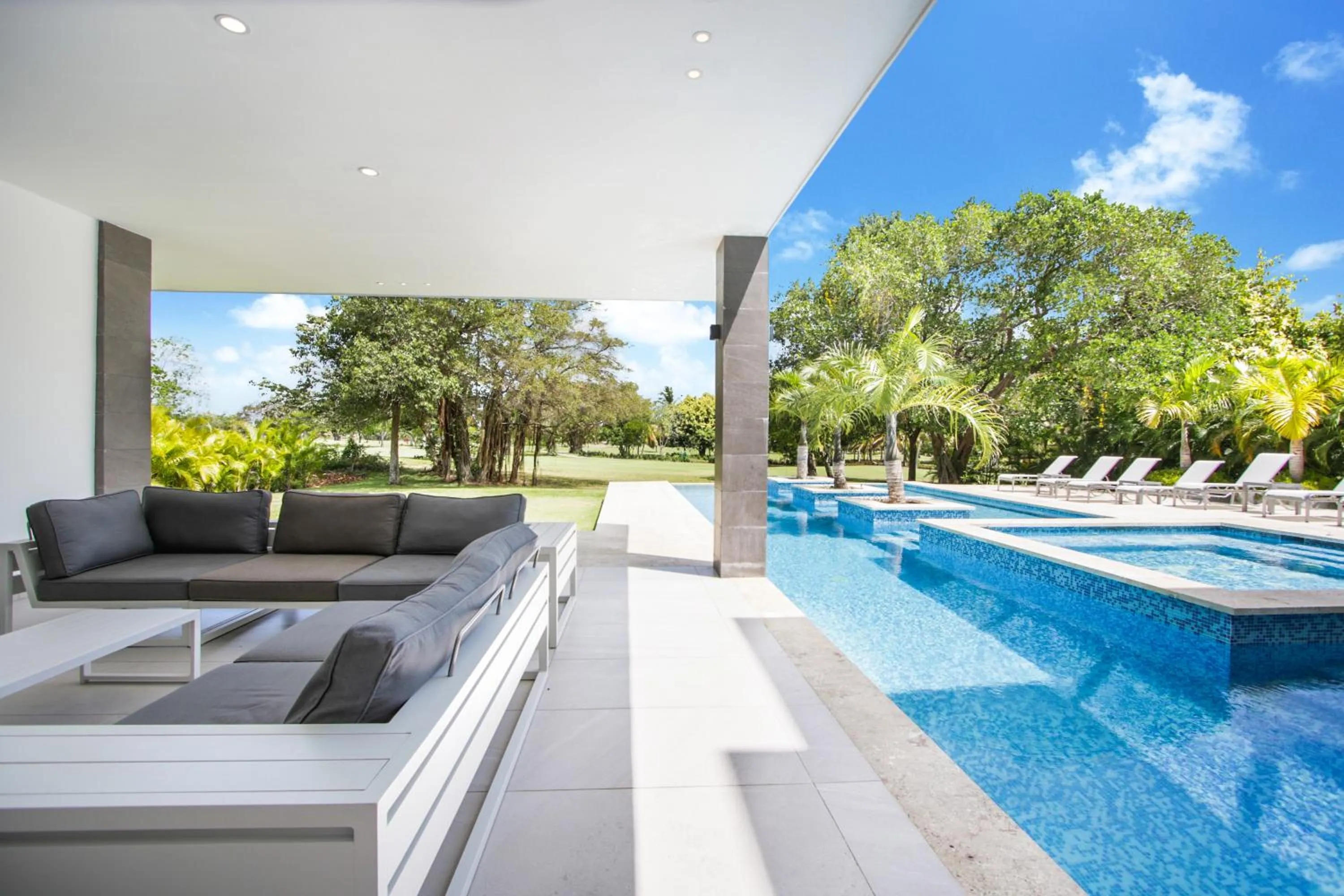 Seating area in Modern Brand New Villa with Pool, Jacuzzi, Chef at Cocotal Golf & Country Club