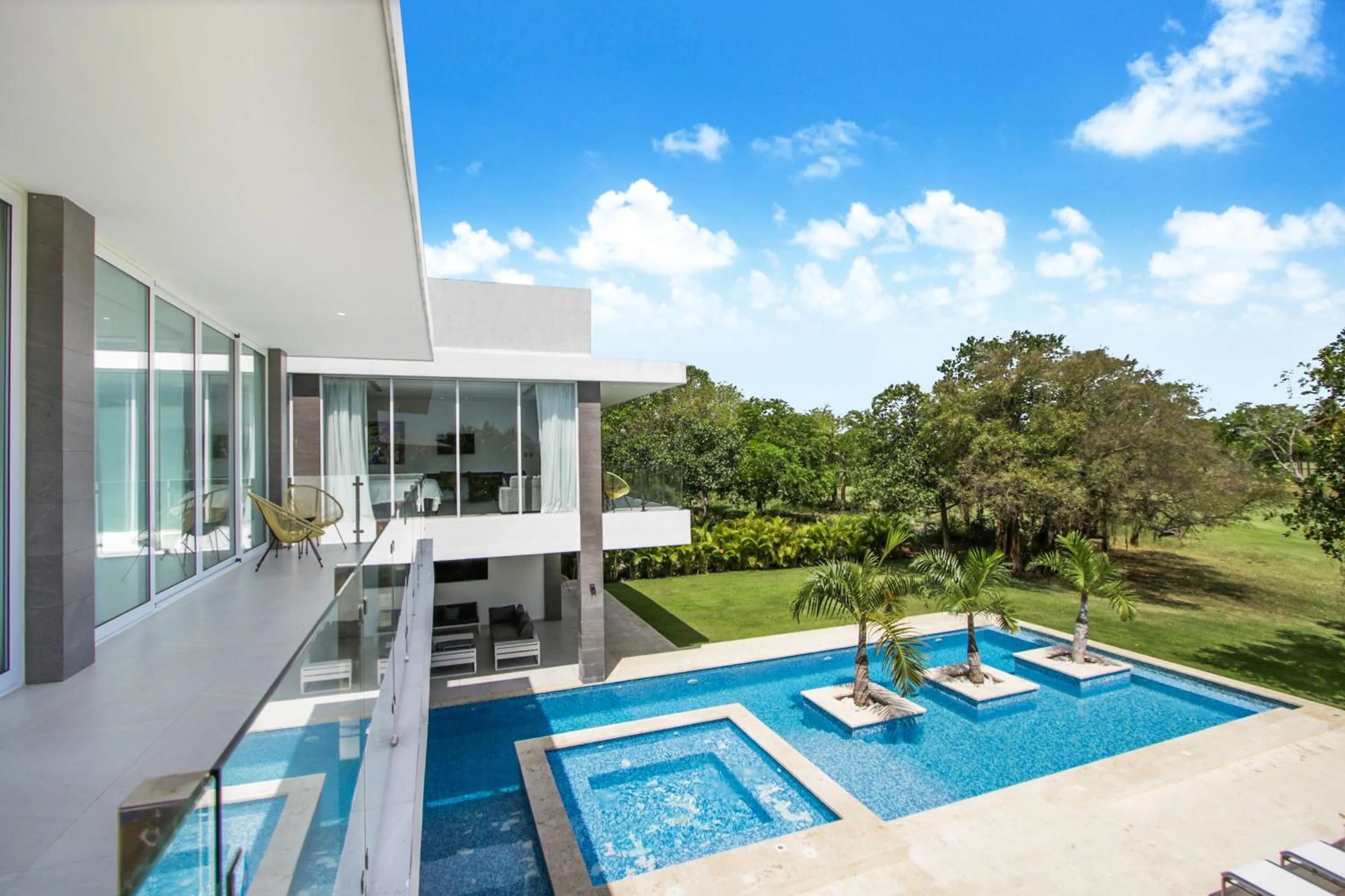 Garden in Modern Brand New Villa with Pool, Jacuzzi, Chef at Cocotal Golf & Country Club