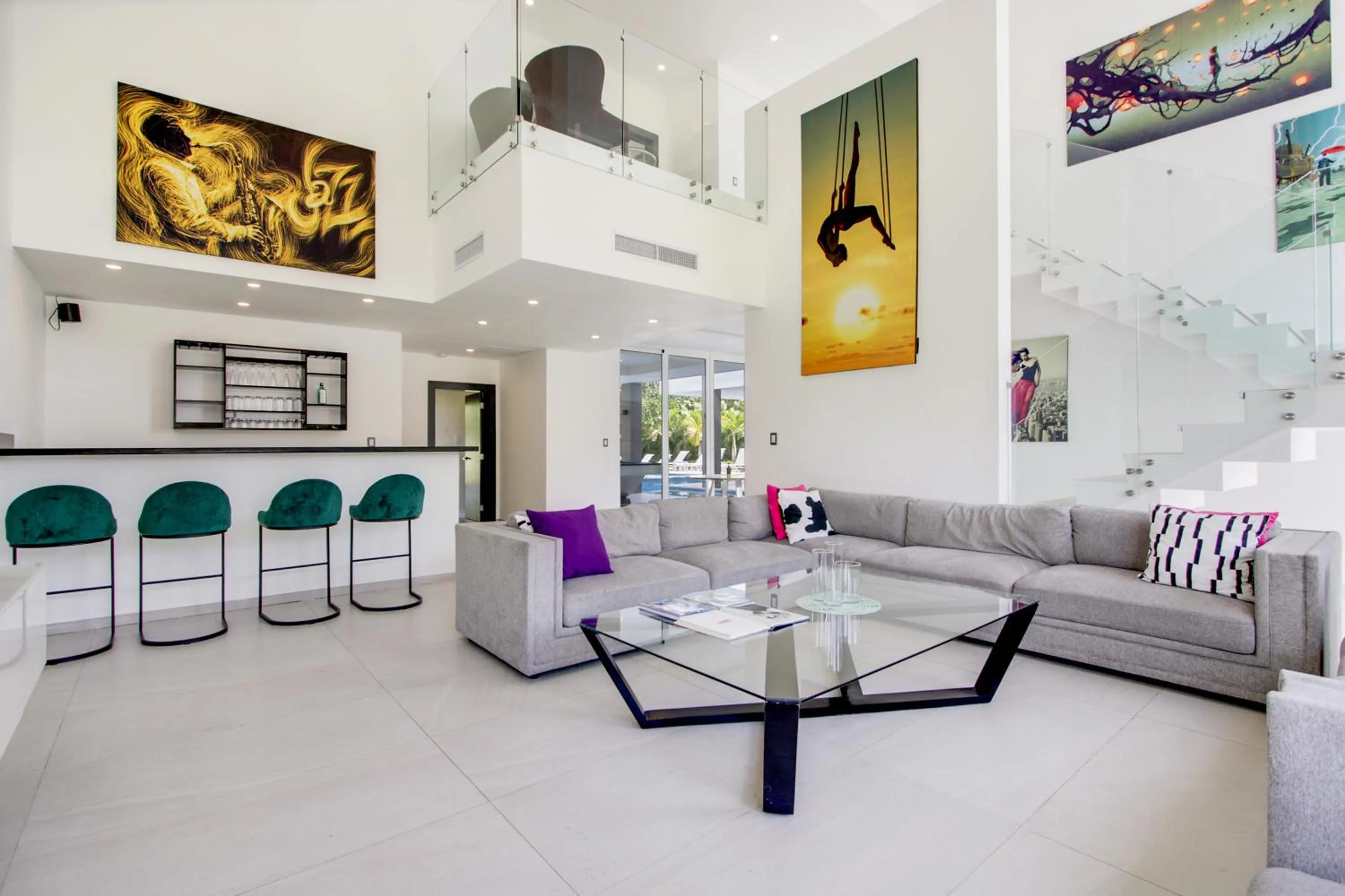 Living room in Modern Brand New Villa with Pool, Jacuzzi, Chef at Cocotal Golf & Country Club