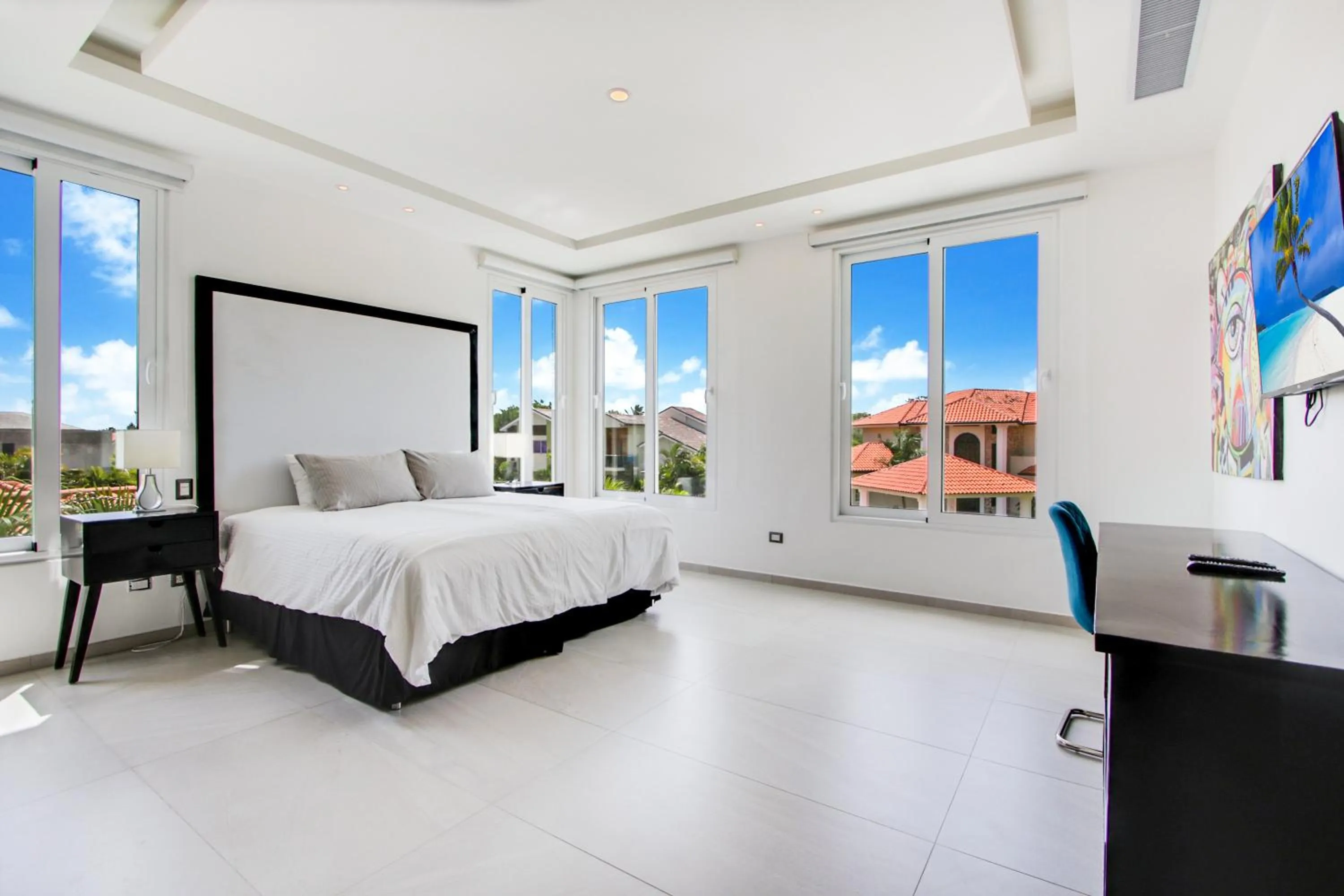 Bed in Modern Brand New Villa with Pool, Jacuzzi, Chef at Cocotal Golf & Country Club