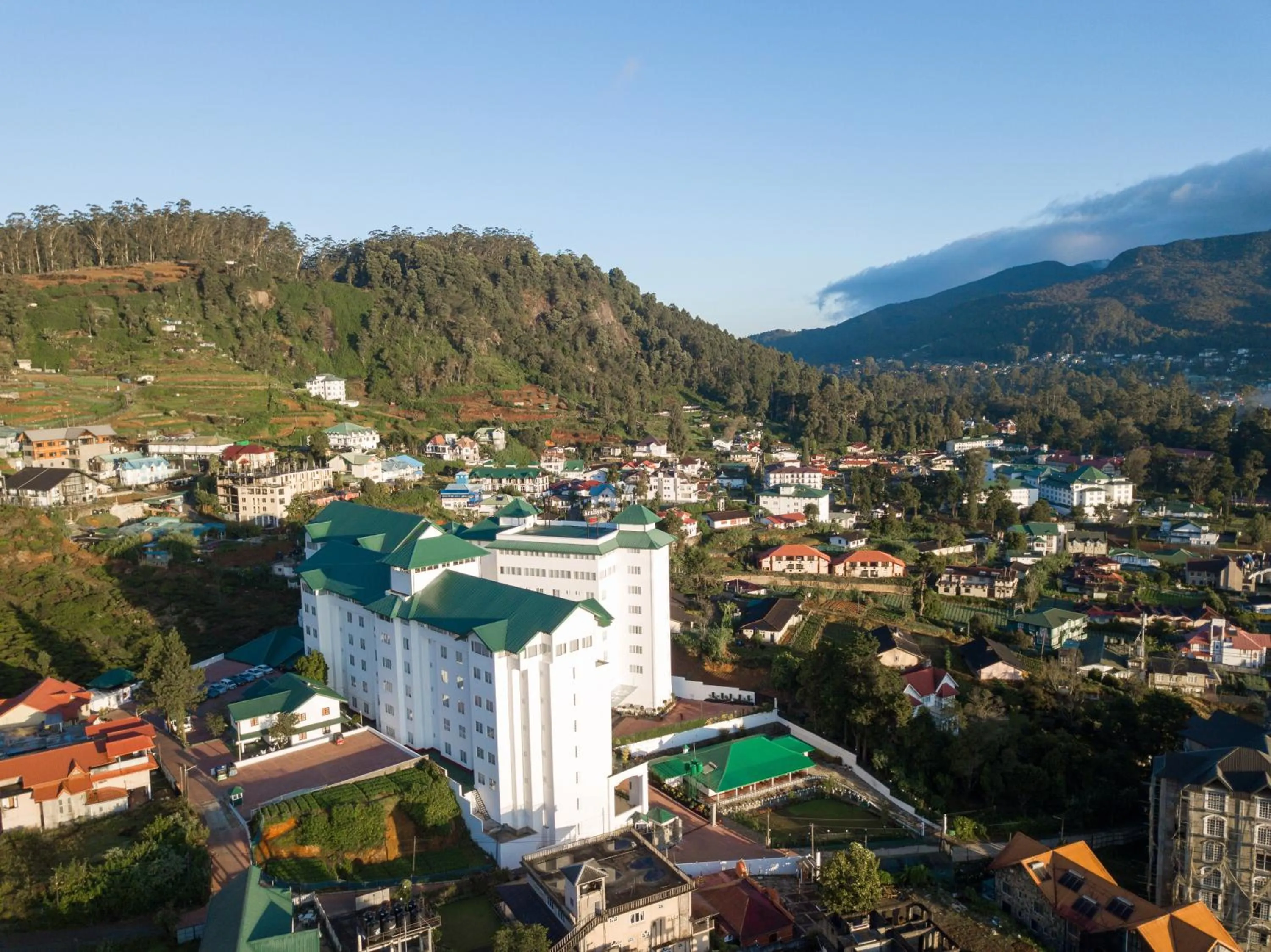 Bird's eye view in Araliya Red - Budget friendly Hotel- Where you find stunning 360 panoramic view of Nuwara Eliya